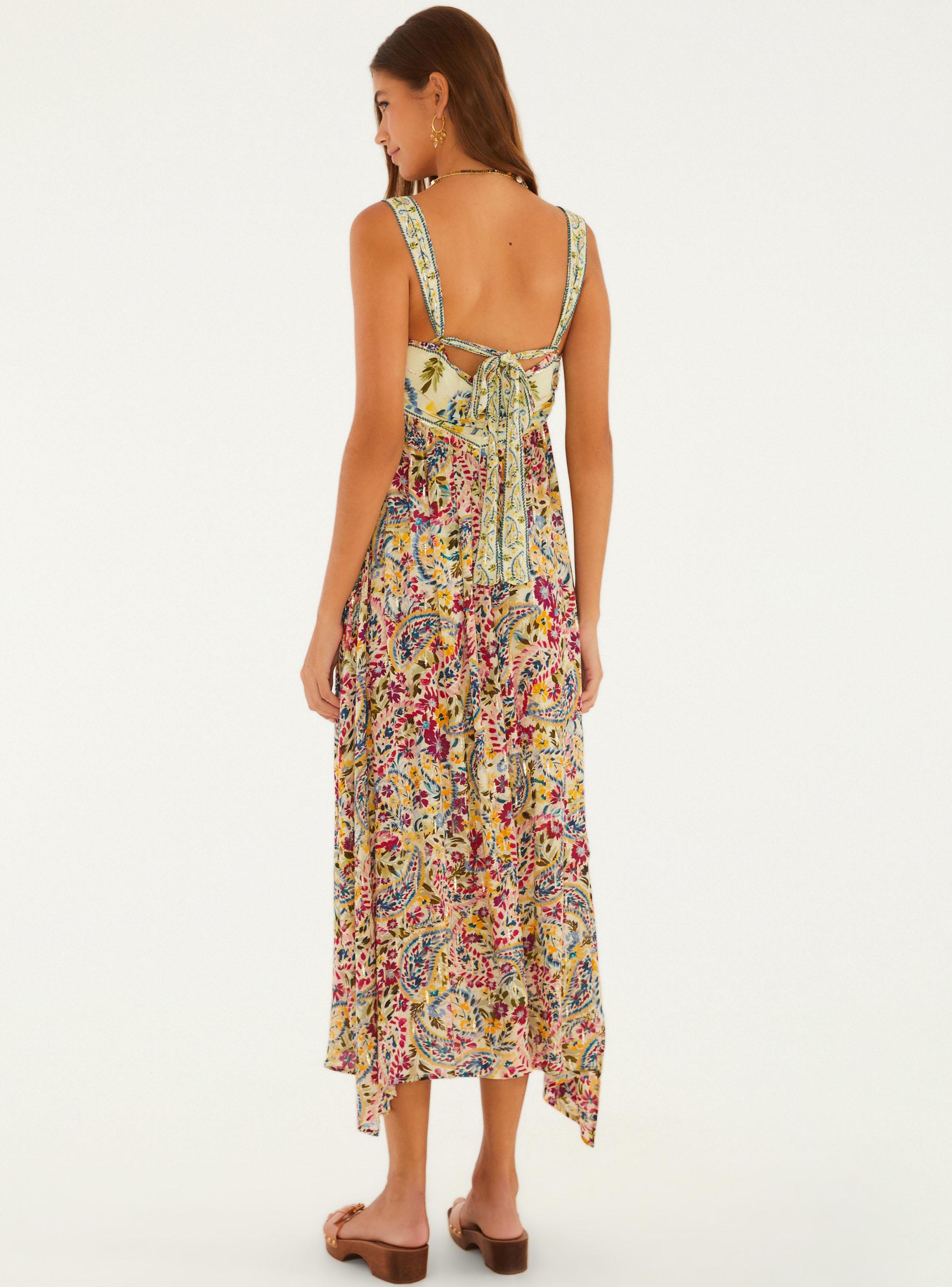 Vestido Midi Estampado Brisa de Flor-1
