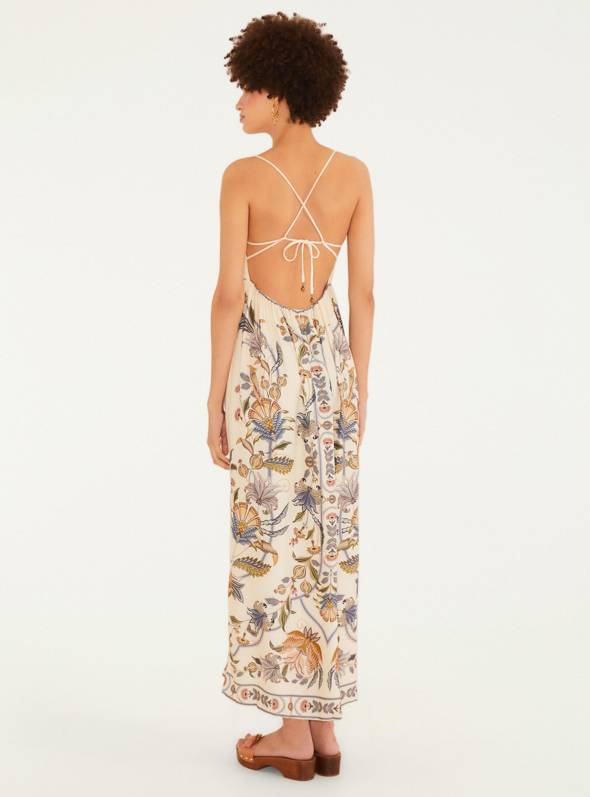 Vestido Cropped Estampado Flor de Desierto-1