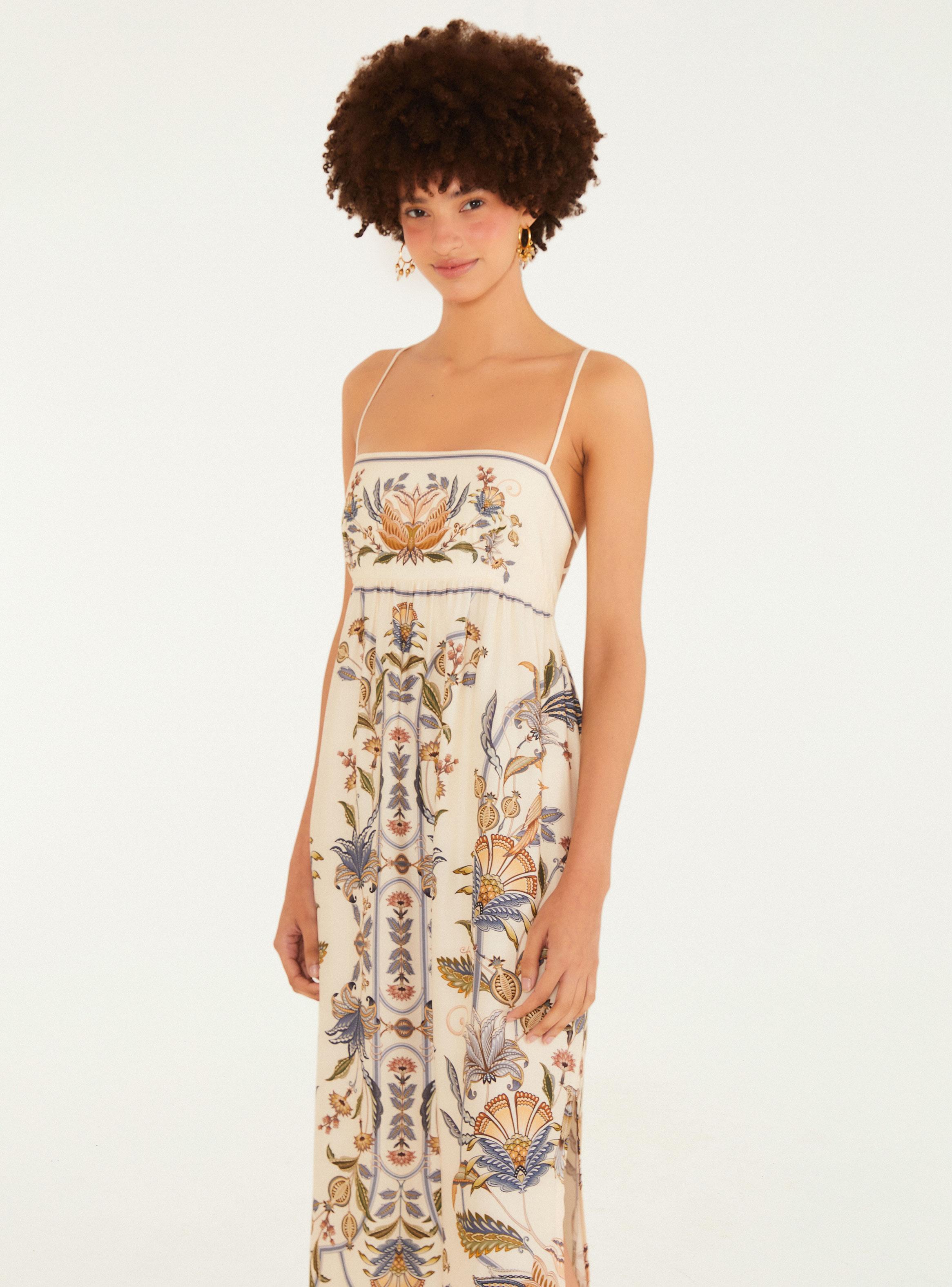 Vestido Cropped Estampado Flor de Desierto-2