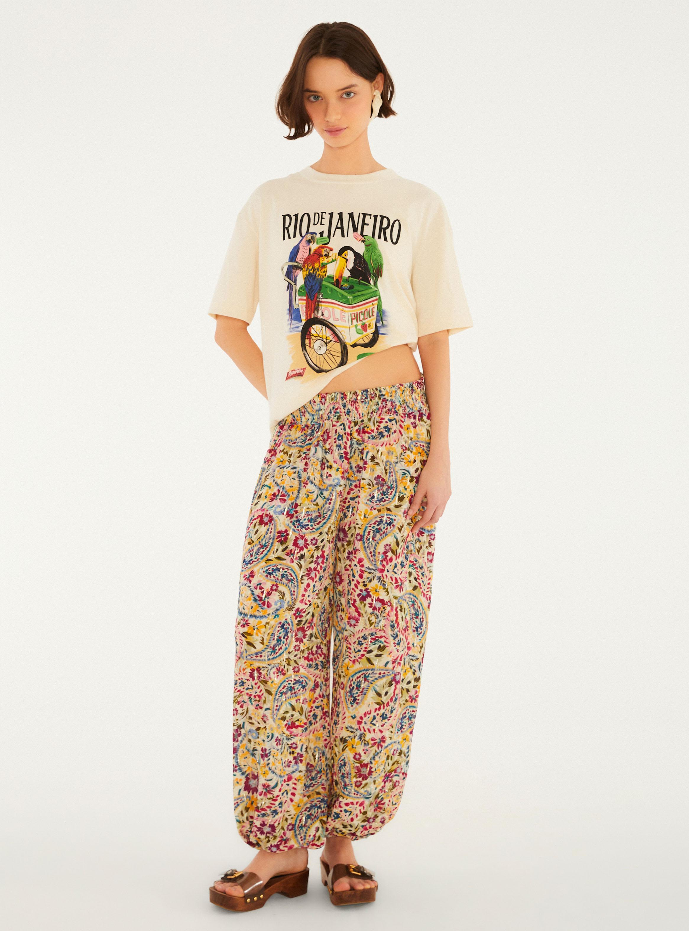 Pantalón Estampado Paisley Bloom Floral-2