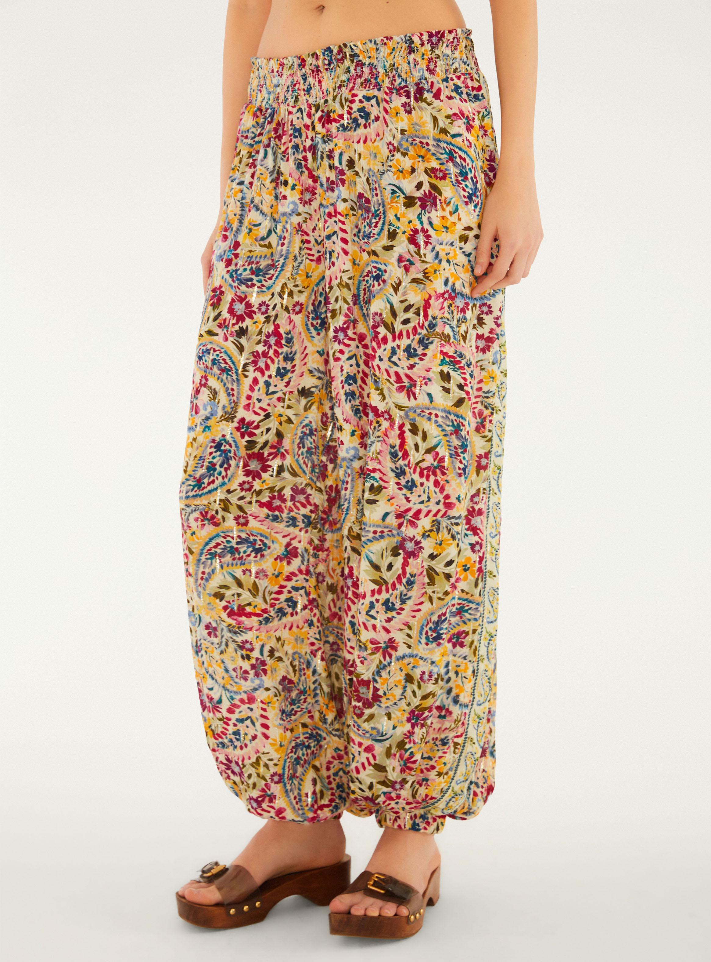 Pantalón Estampado Paisley Bloom Floral-0