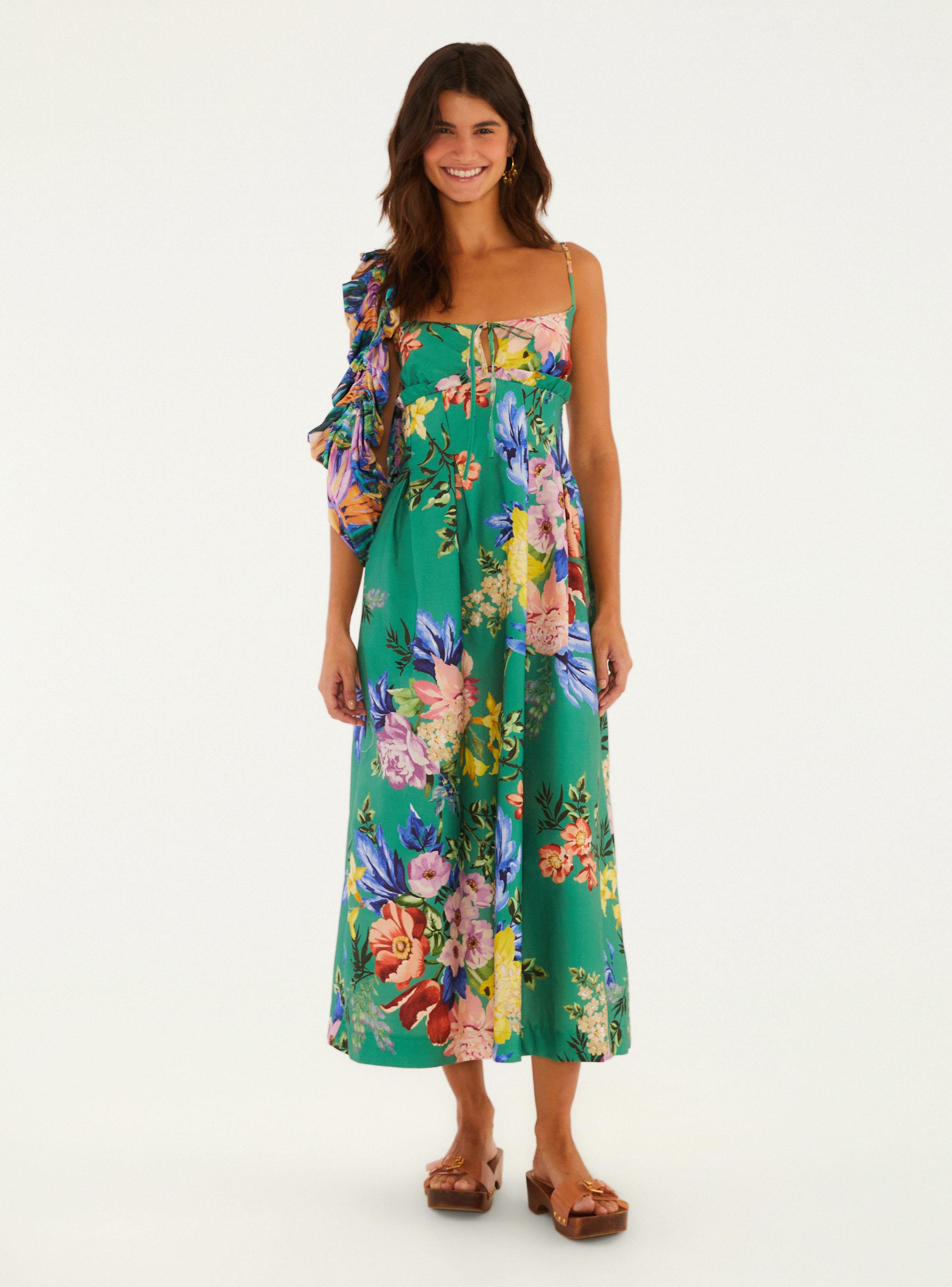 Vestido Midi Tiras Estampado Floral Leni-0