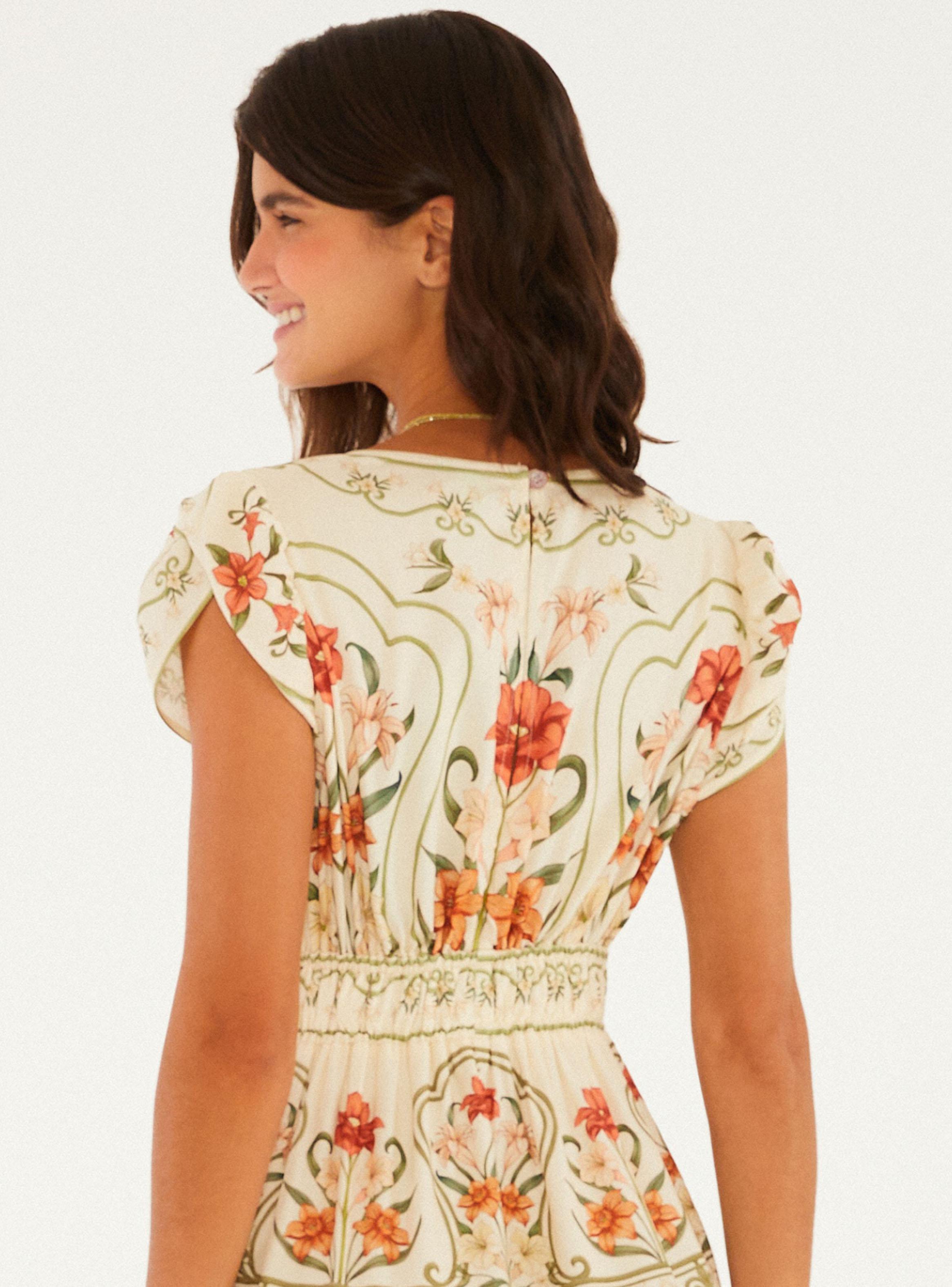 Vestido Midi Estampado Jardín Floral-3