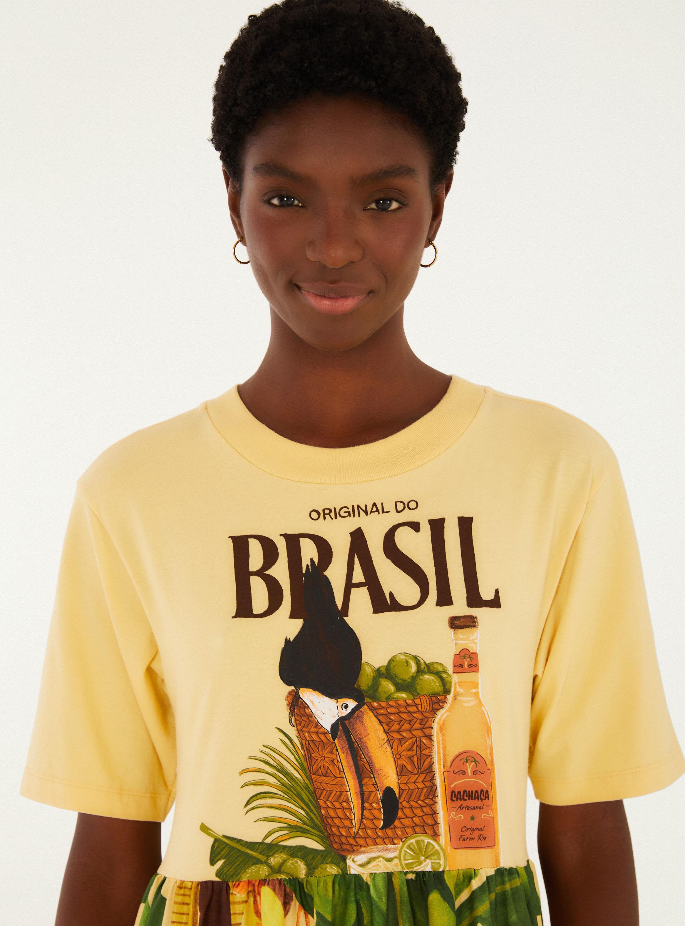 Vestido Largo Estampado Tropical Brasil-2