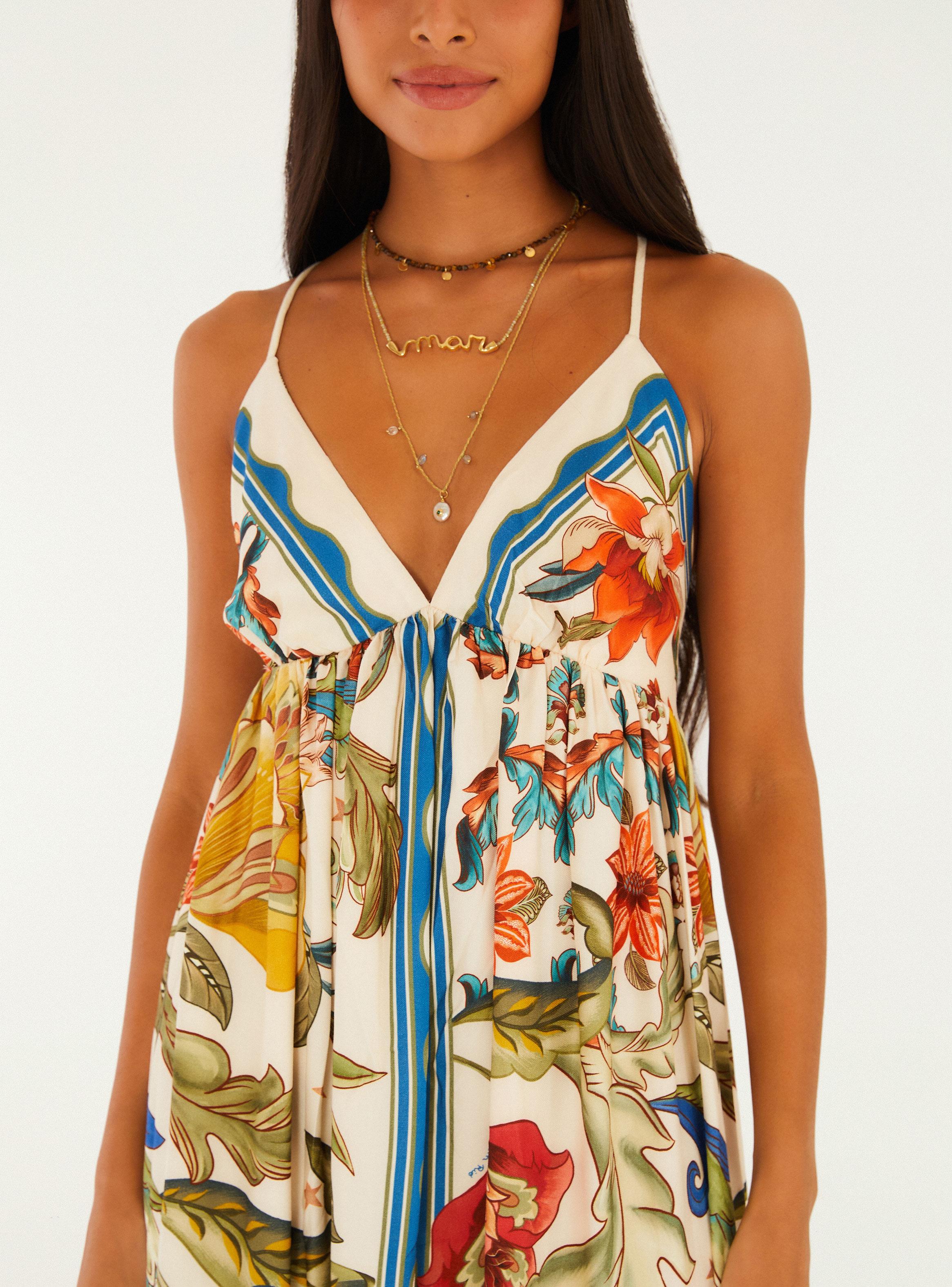 Vestido Largo Estampado Floral Maie-2