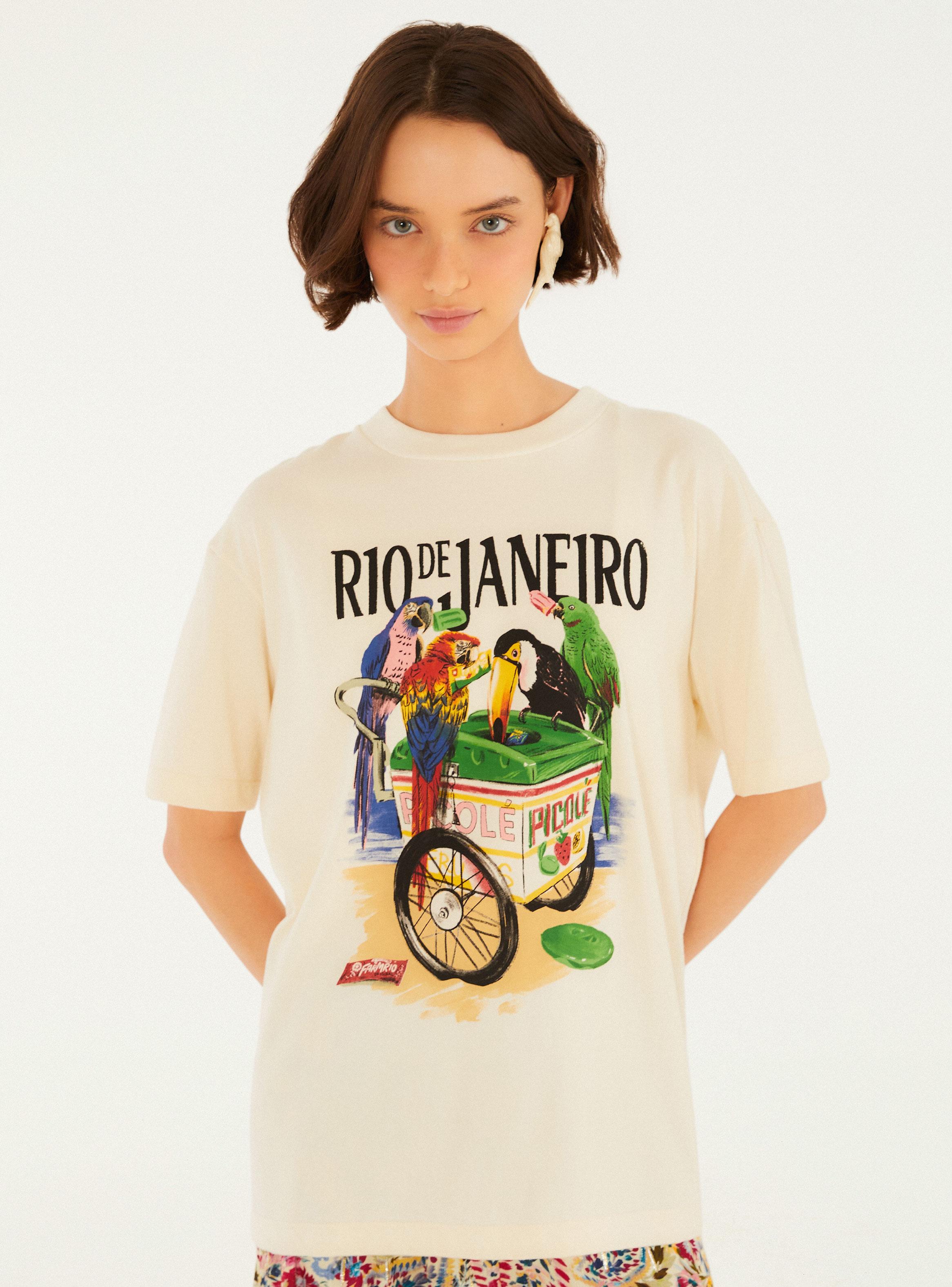Polera Estampado Aves y Helados-0