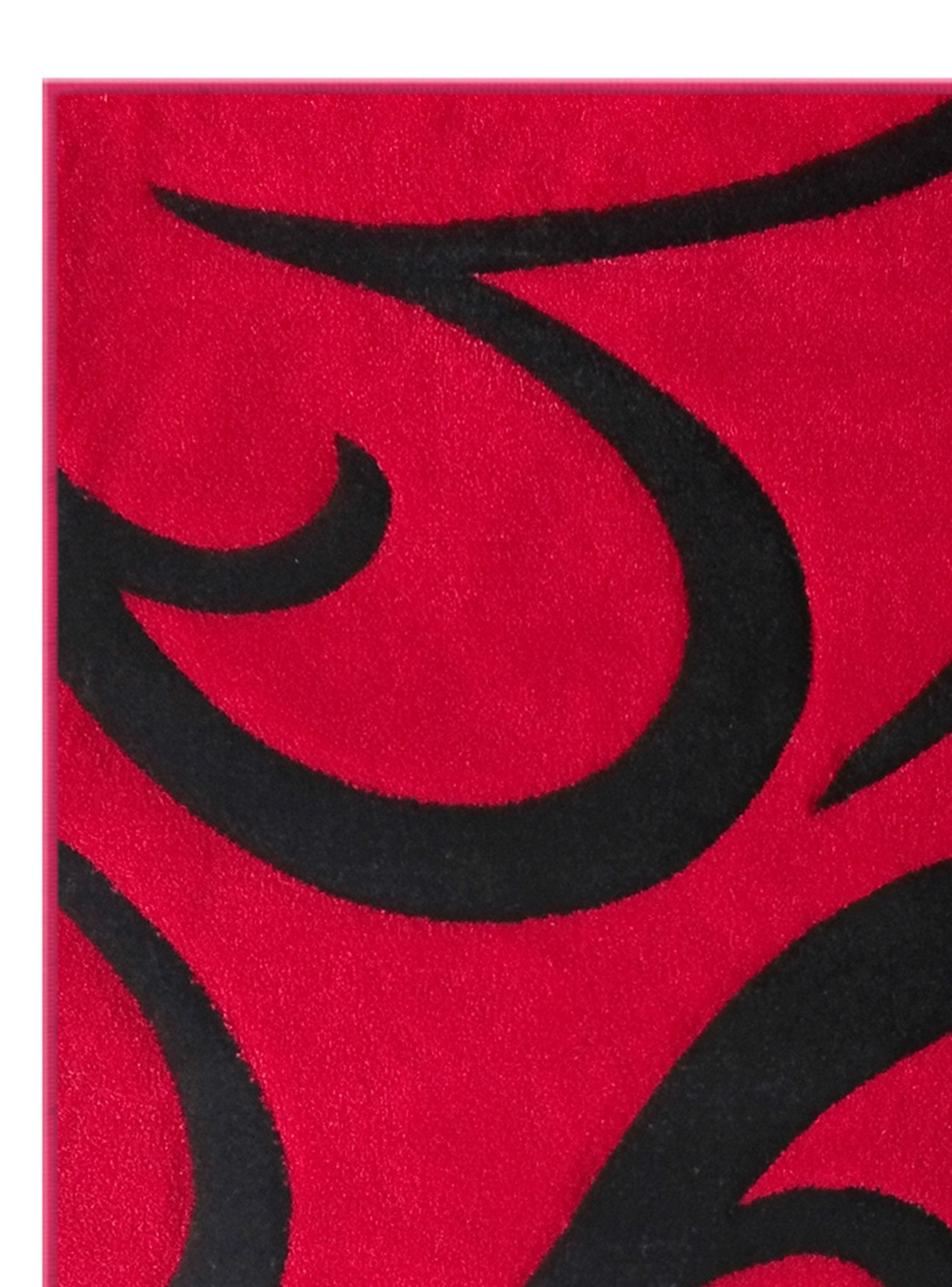 Alfombra Frize Carved 170 x 230 cm Rojo Idetex-1