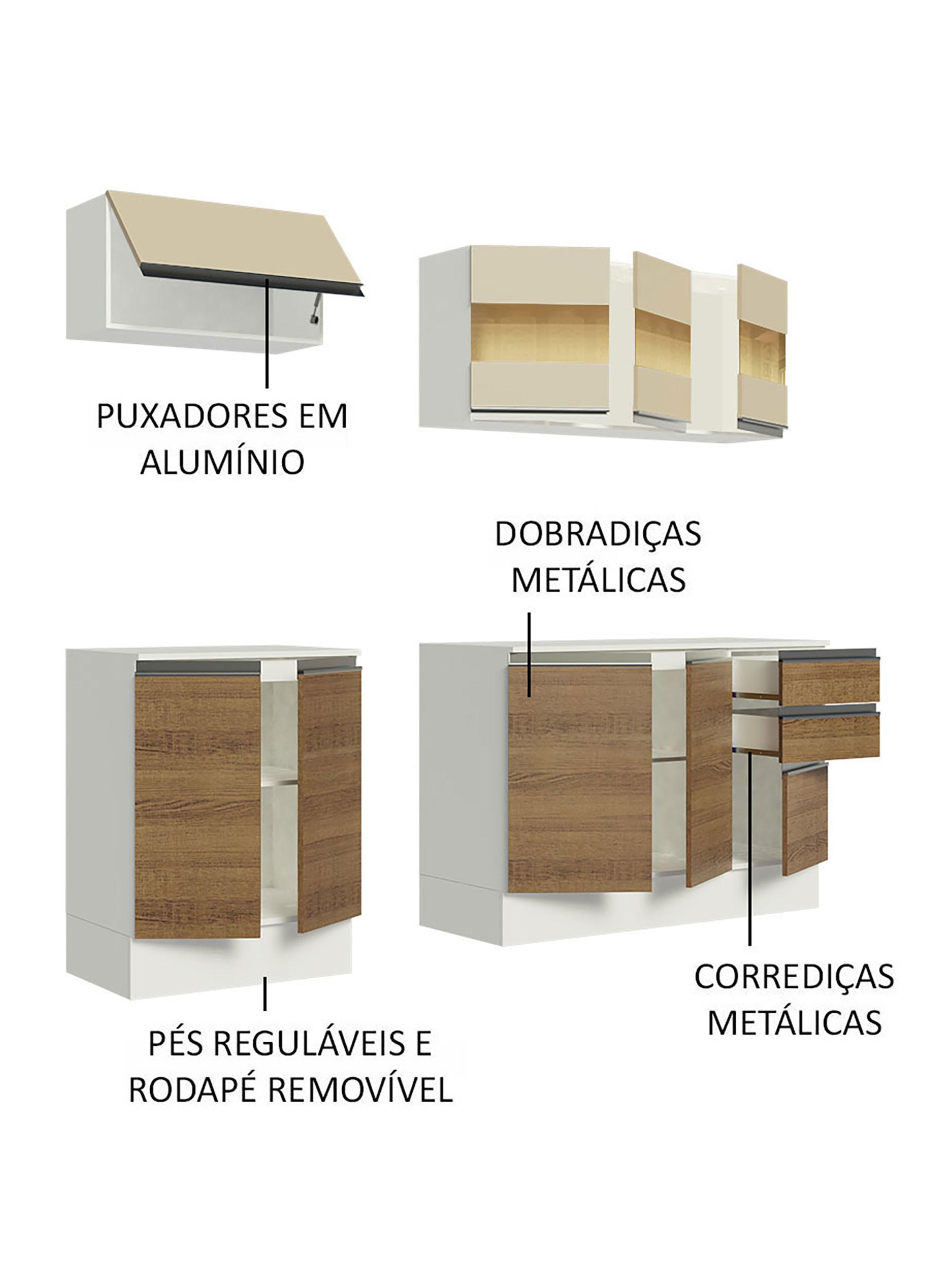 Kit Cocina Super Smart 9 Puertas 2 Cajones-4