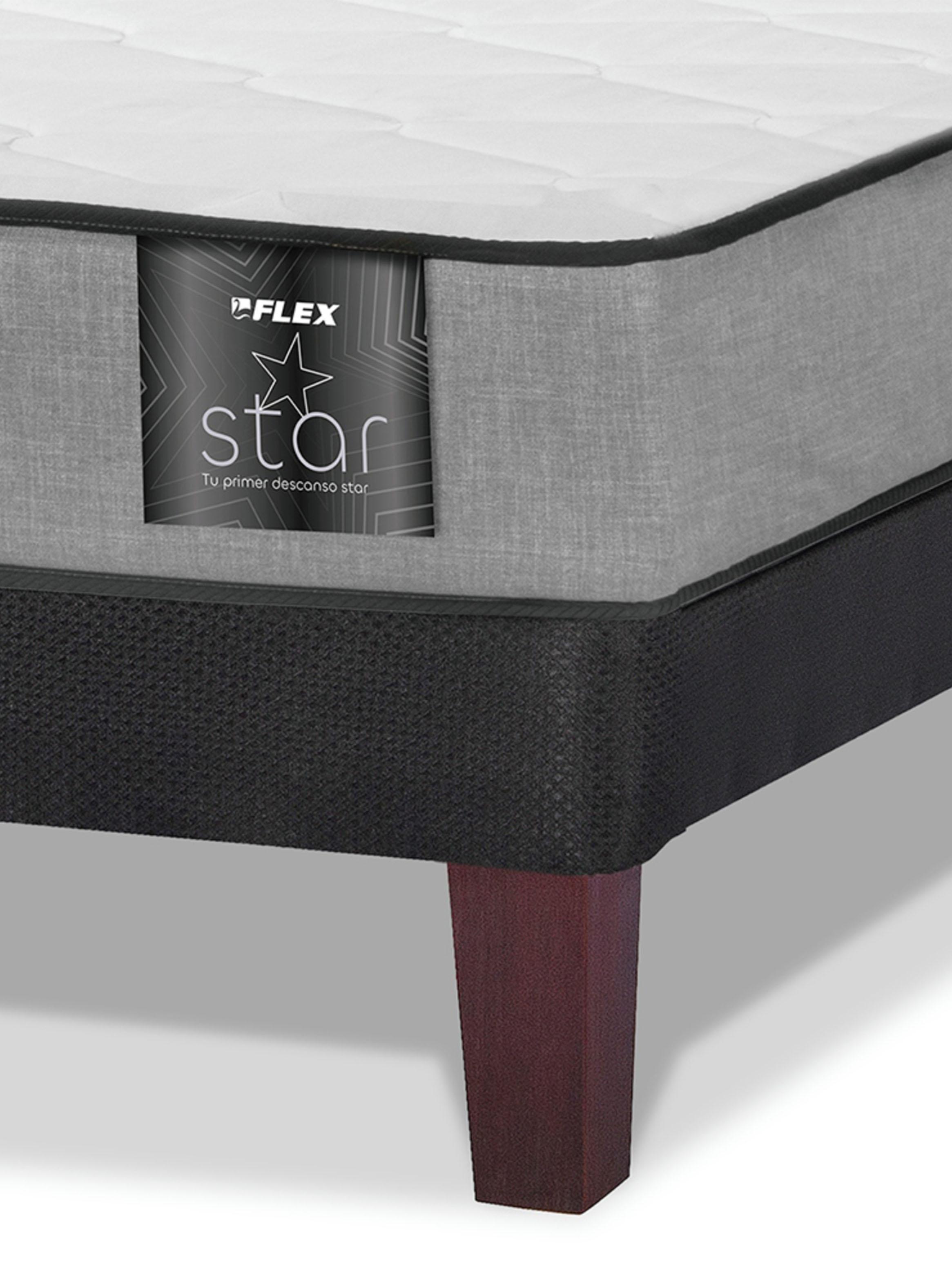 Cama Europea Star 1.5 Plazas x 200 cm + Set Asturias-3