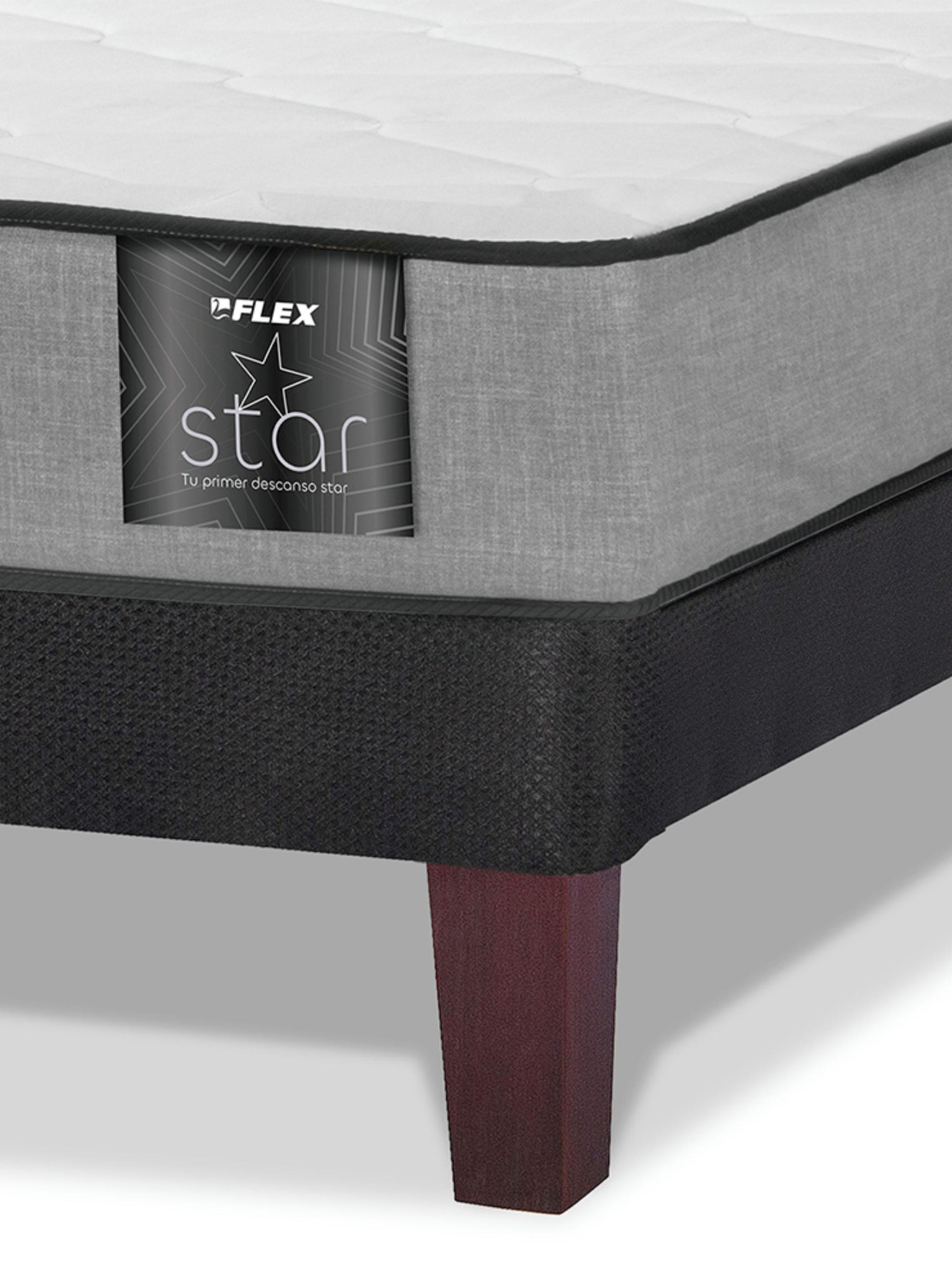 Cama Europea Star Base Dividida 2 Plazas x 200 cm + Respaldo Royal-3