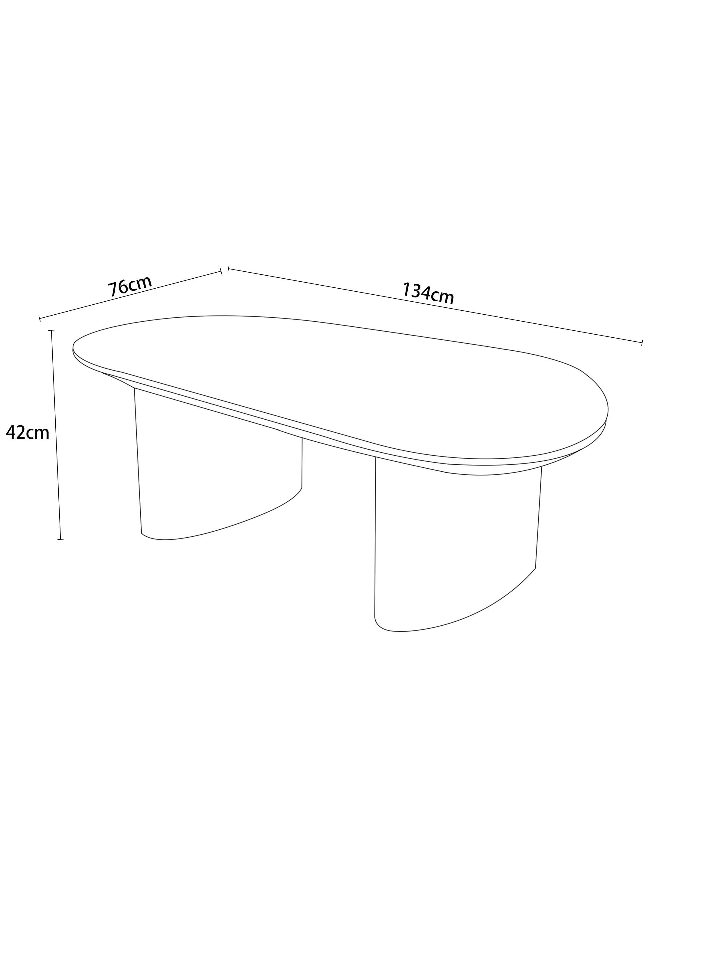 Mesa Centro Caribe 134x76 cm-2