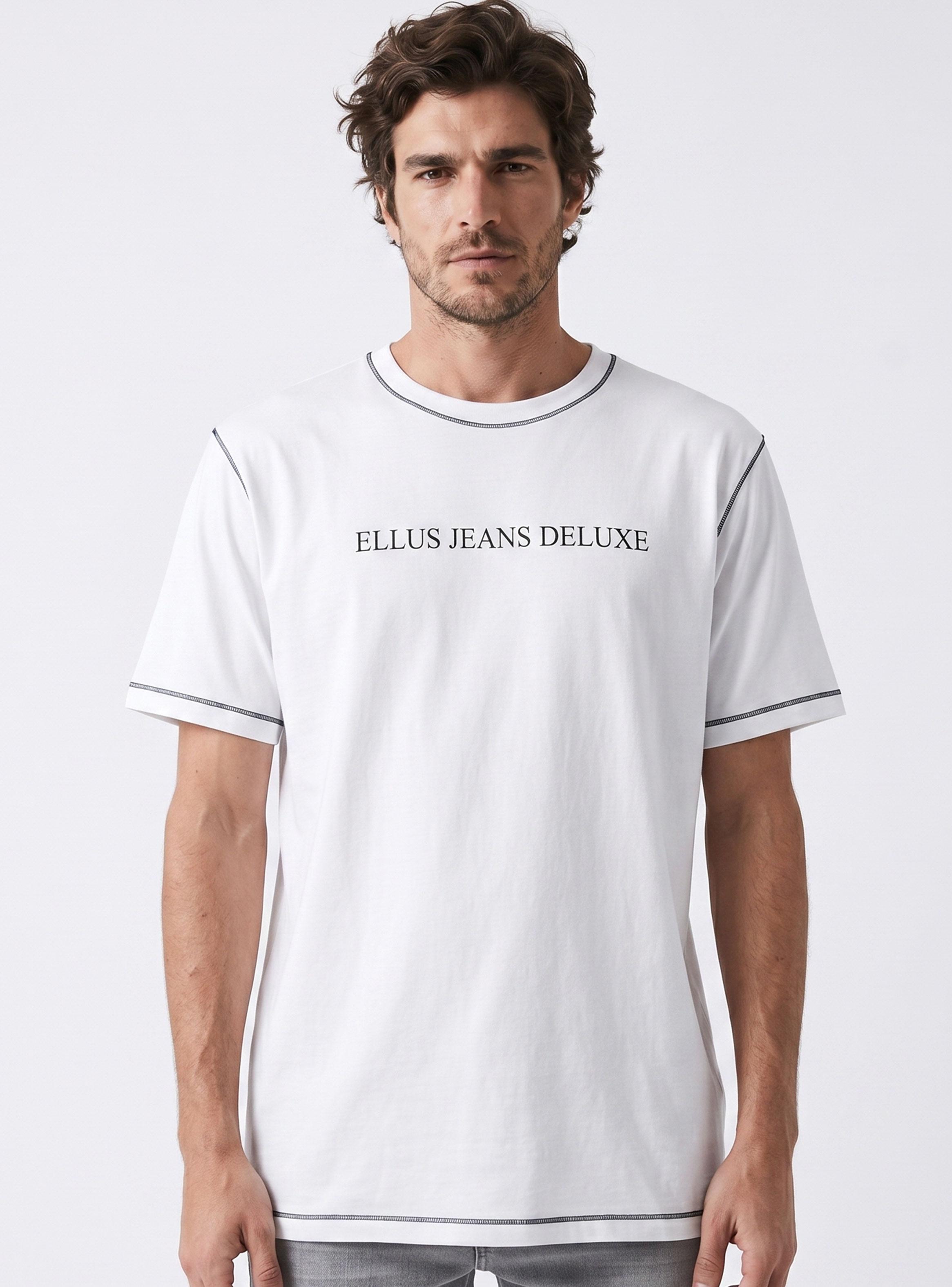 Polera Regular Fit Silicone Wash + Pespunte Contraste-0