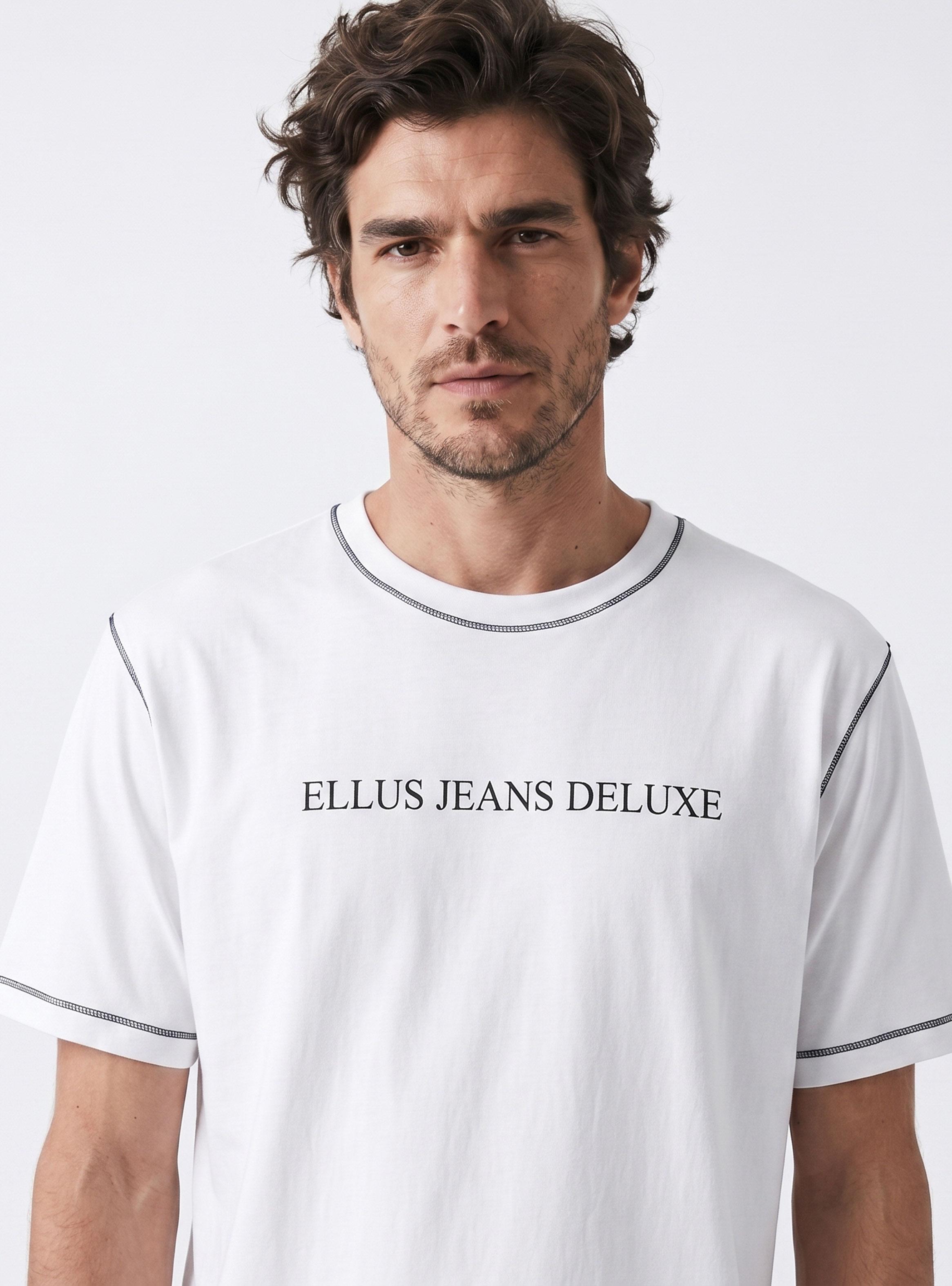 Polera Regular Fit Silicone Wash + Pespunte Contraste-3