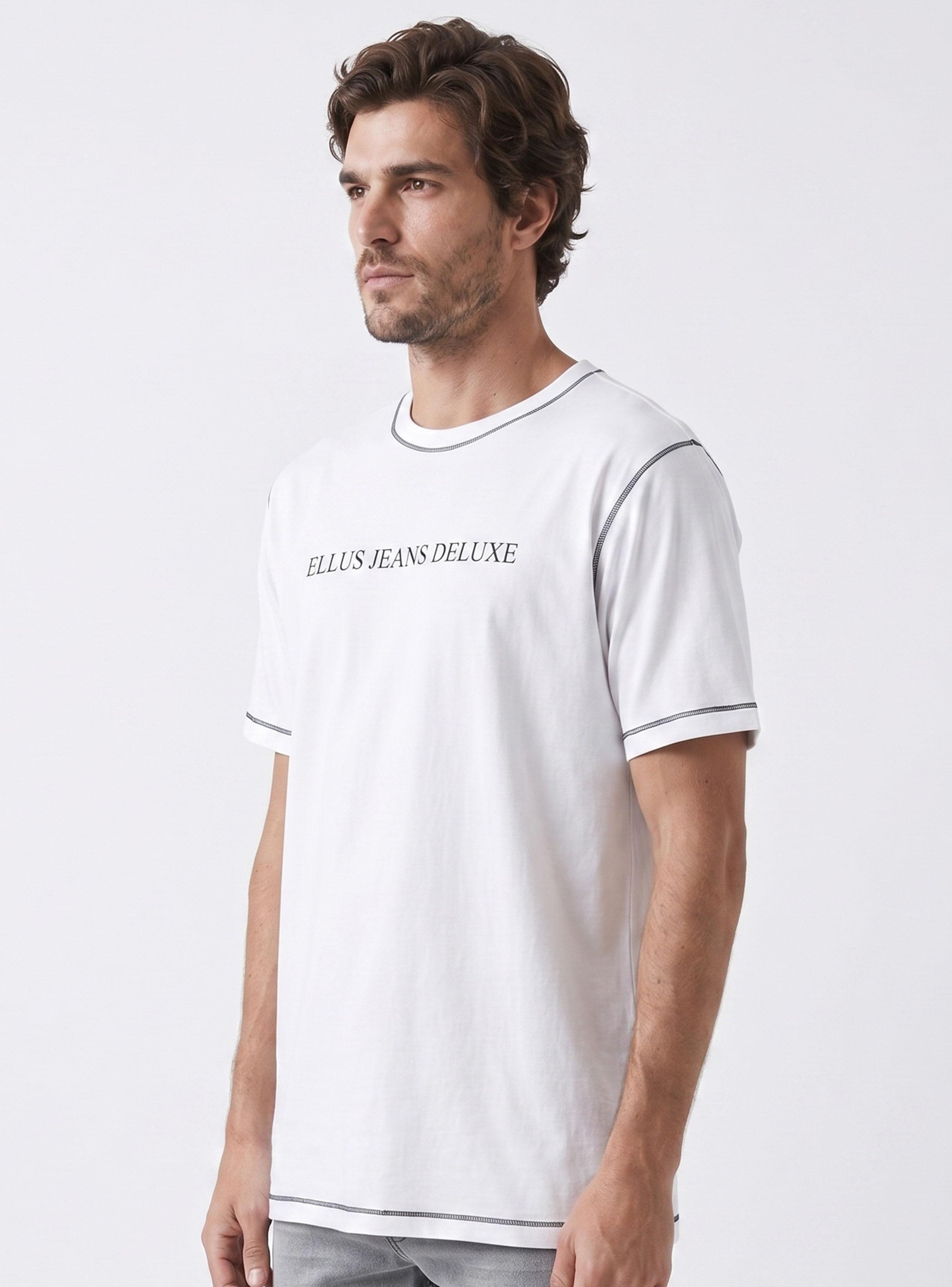 Polera Regular Fit Silicone Wash + Pespunte Contraste-2