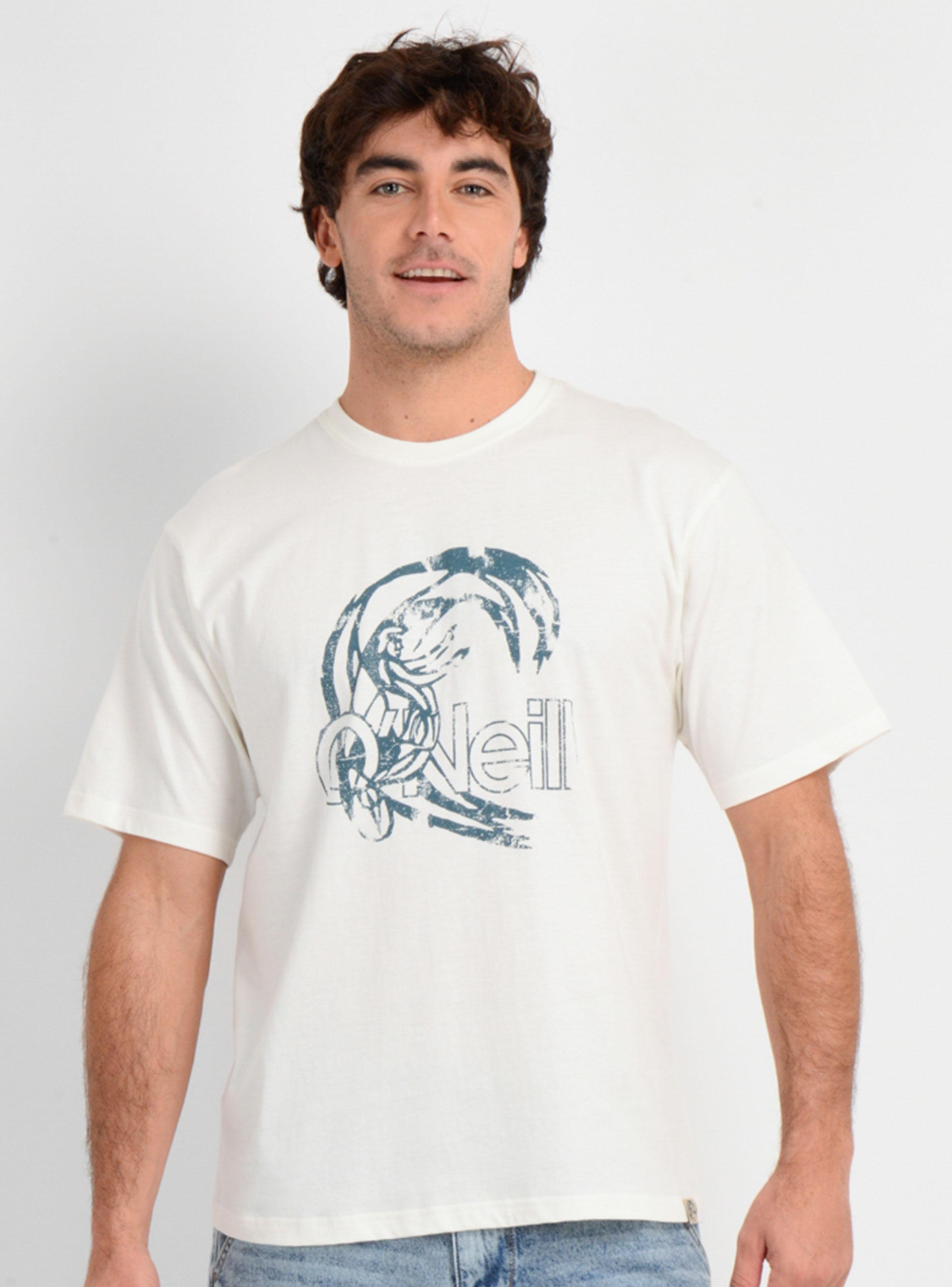 Polera Manga Corta Estampado Frontal Regular-0