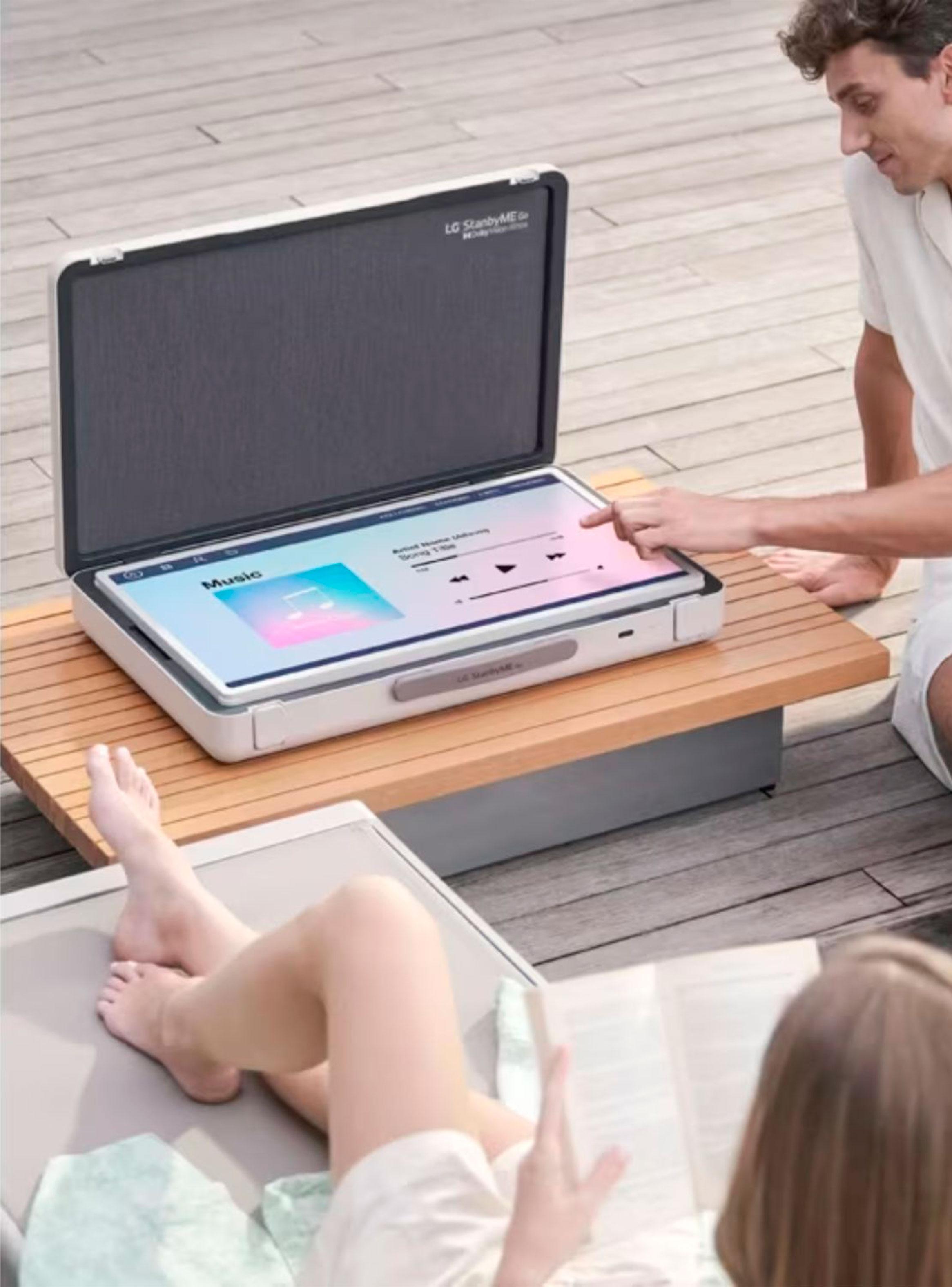 LED Portátil StanByME Go 27" Smart TV HD Touch Screen-9