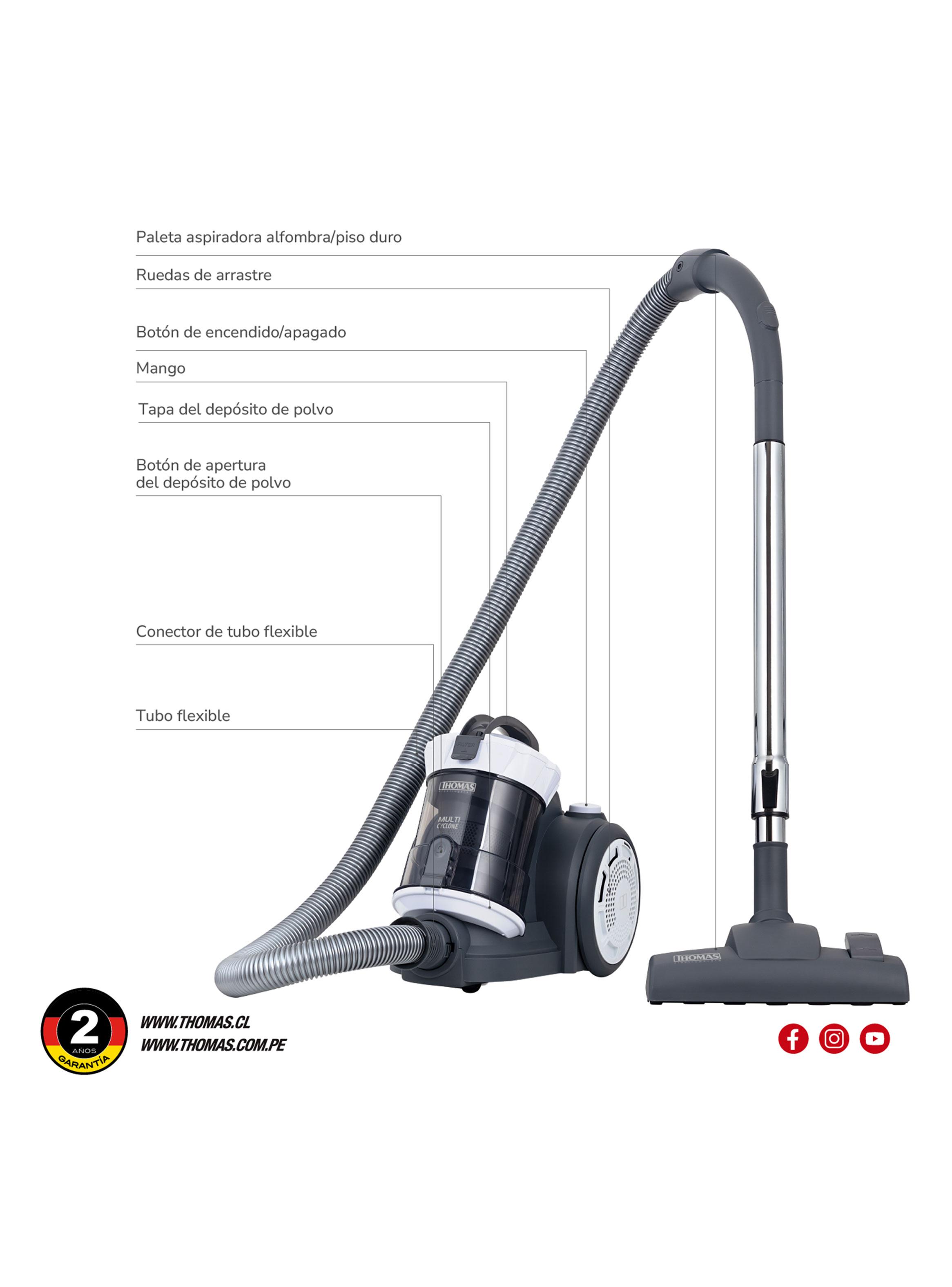 Aspiradora de Arrastre Multicyclone 1400W TH-2202BL-2