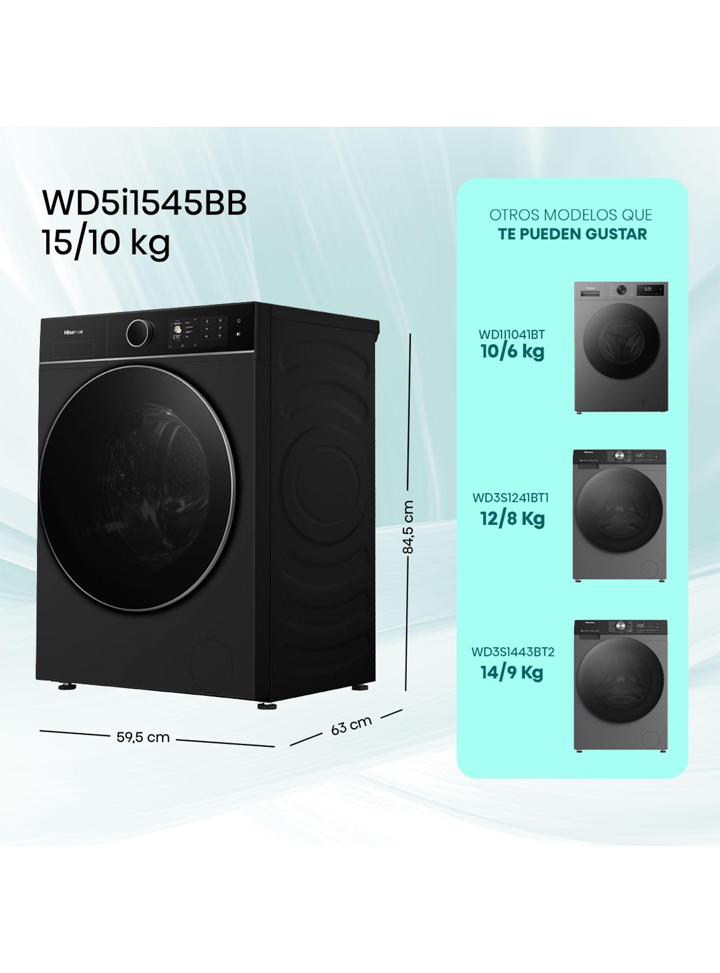 Lavadora-Secadora Carga Frontal 15/10 Kg WD5I1545BB-1