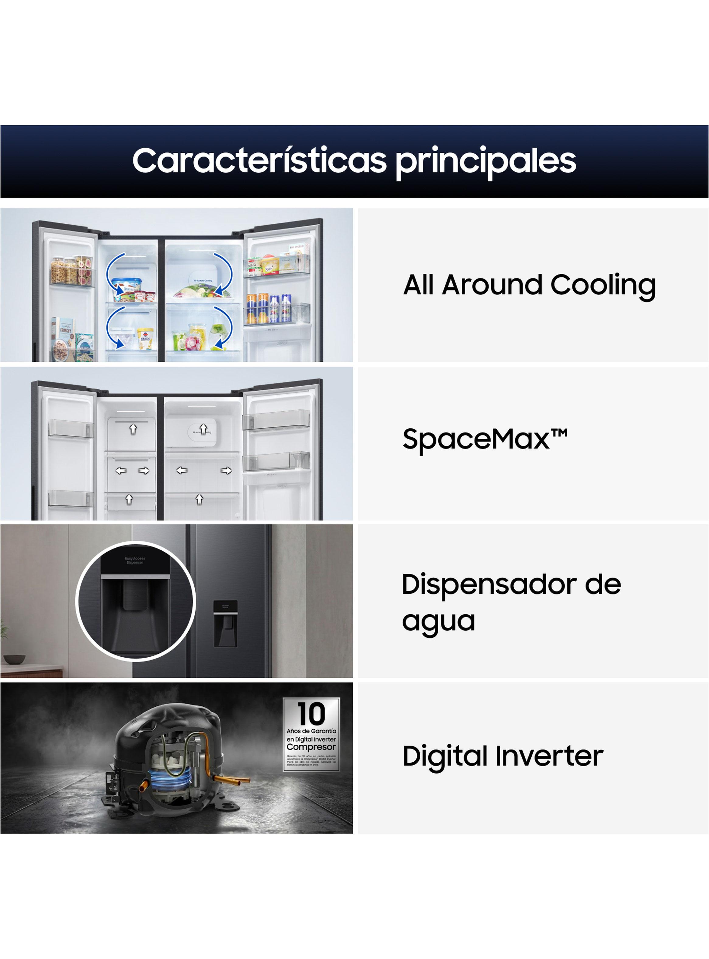 Refrigerador Side By Side No Frost 526 Litros RS40H53WDFZS con SpaceMax-6