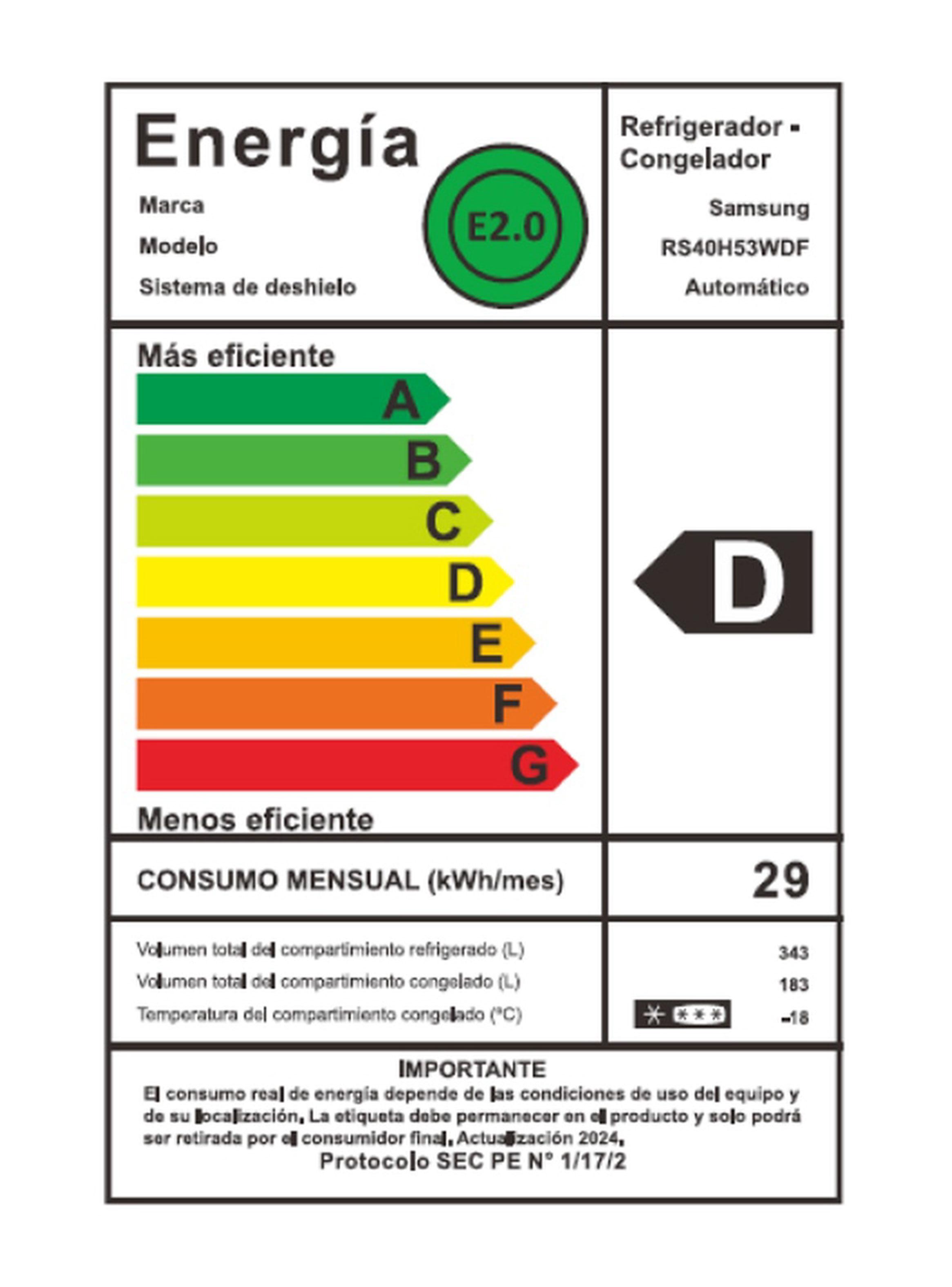 Refrigerador Side By Side No Frost 529 Litros RS40H53XDTZS con SpaceMax-9