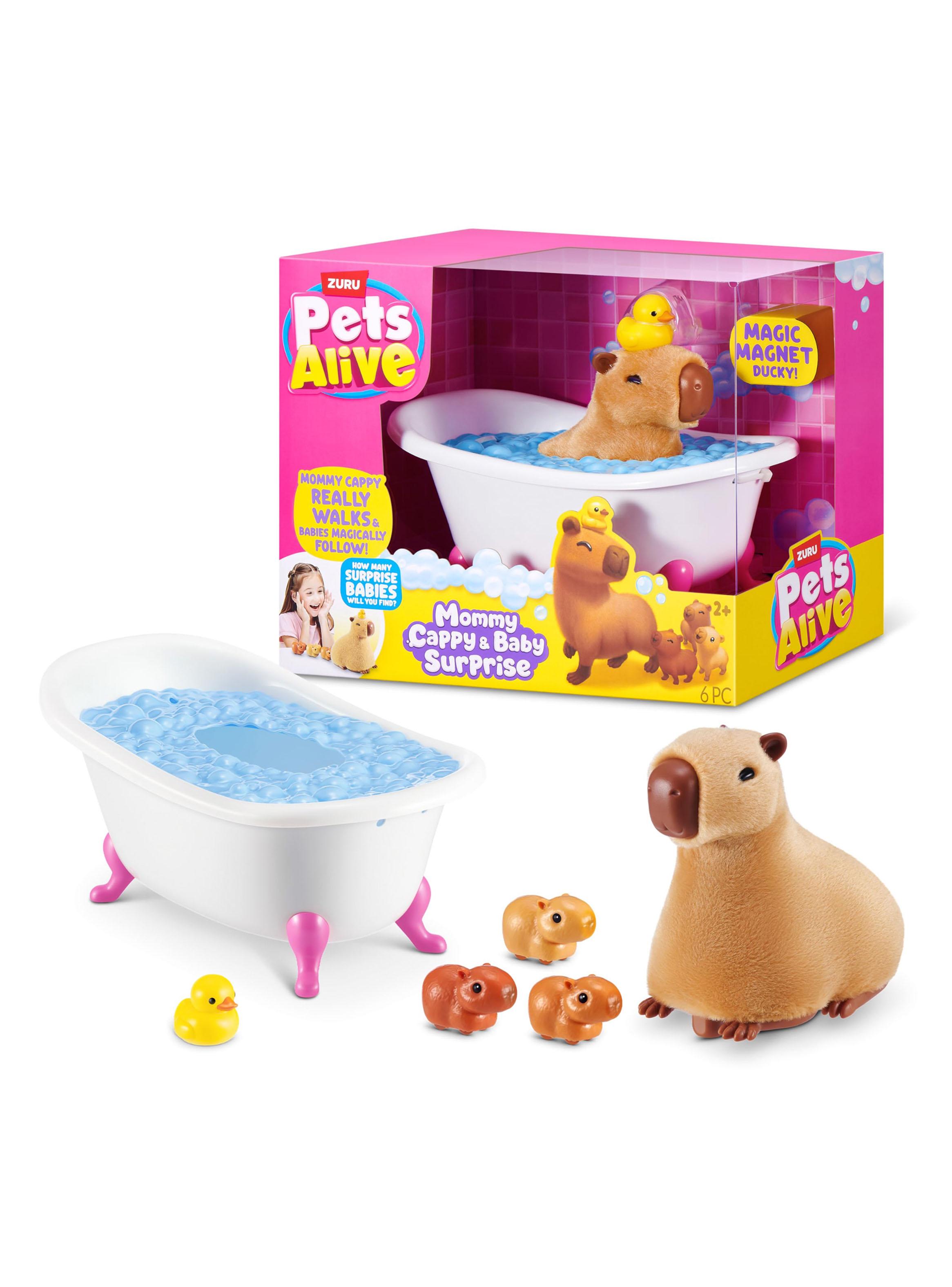 Set de Animales Mamá Capibara y Bebé Sorpresa-1