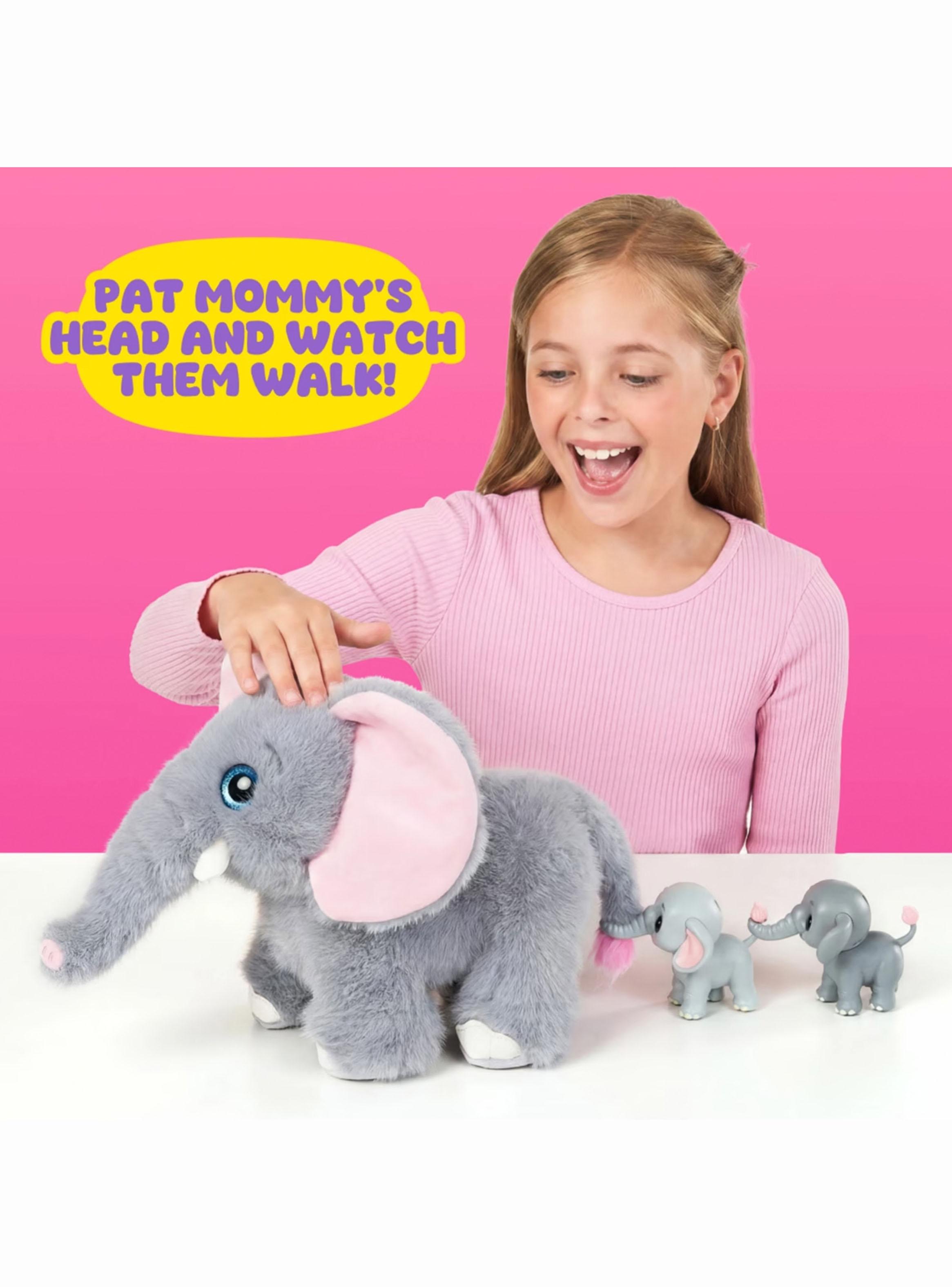 Set de Animales Mamá Elefante y Bebé-3
