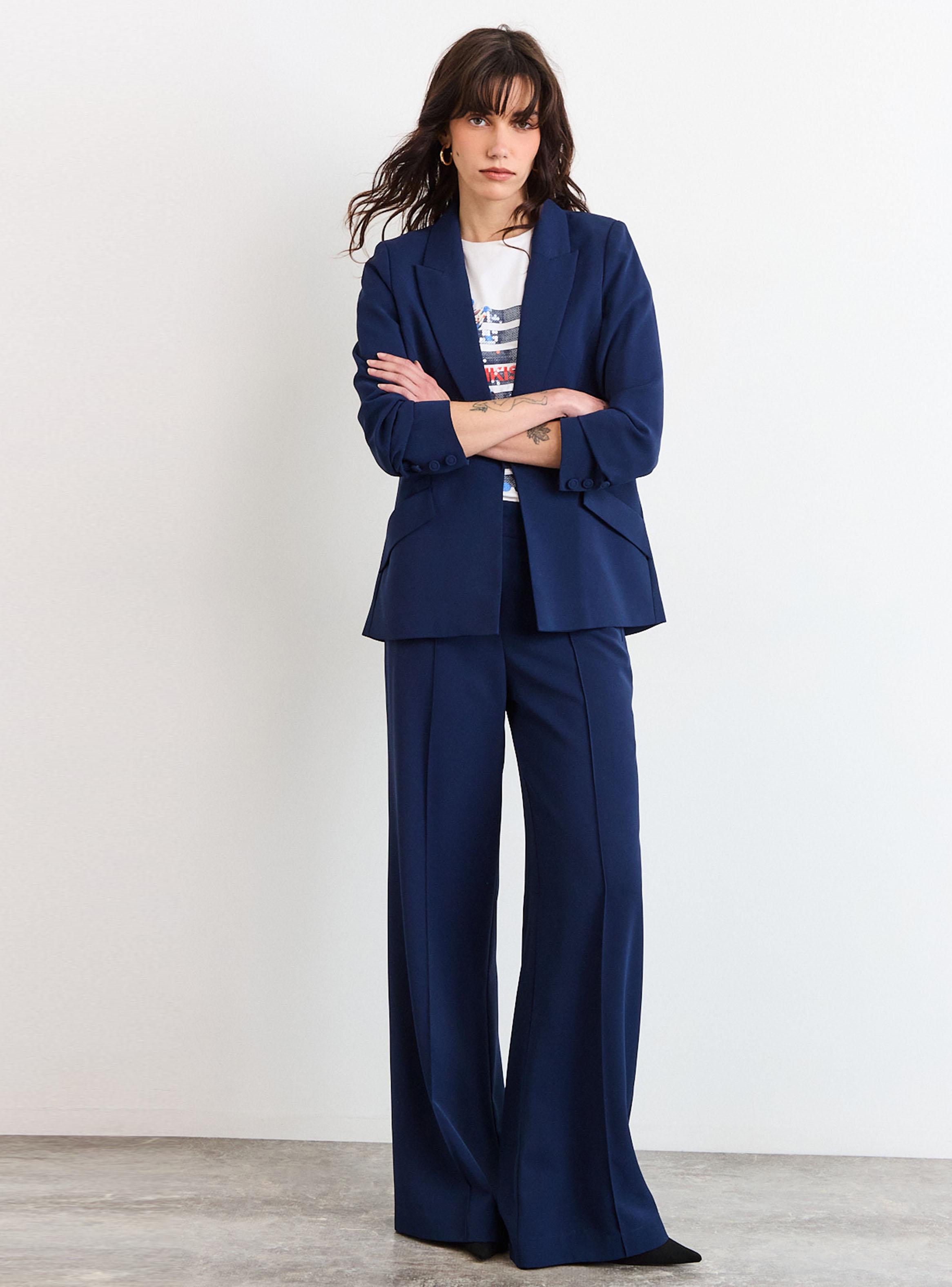 Blazer con Cuello V y Mangas-4