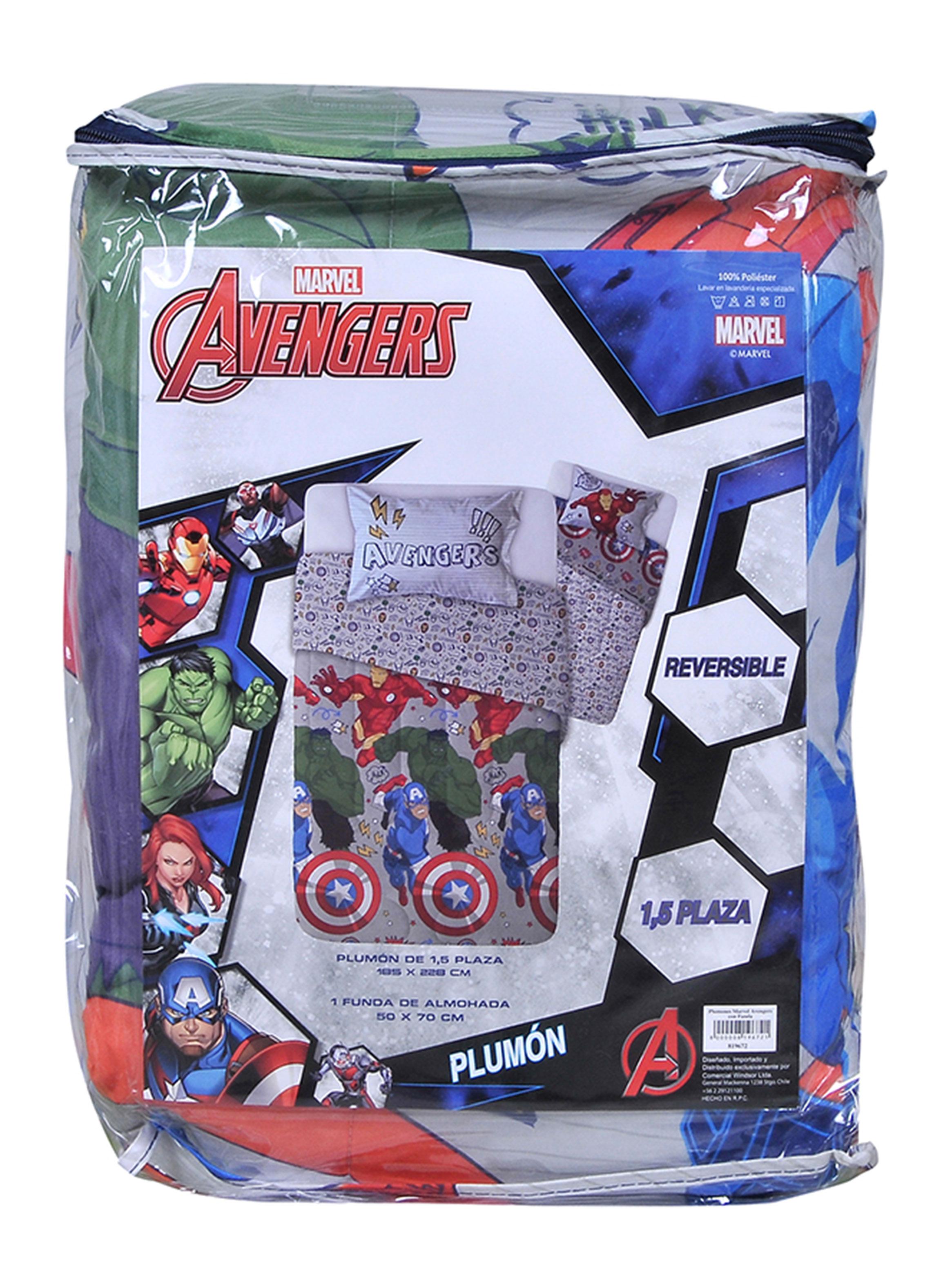 Plumón Relleno Single Avengers 1.5 Plazas-2