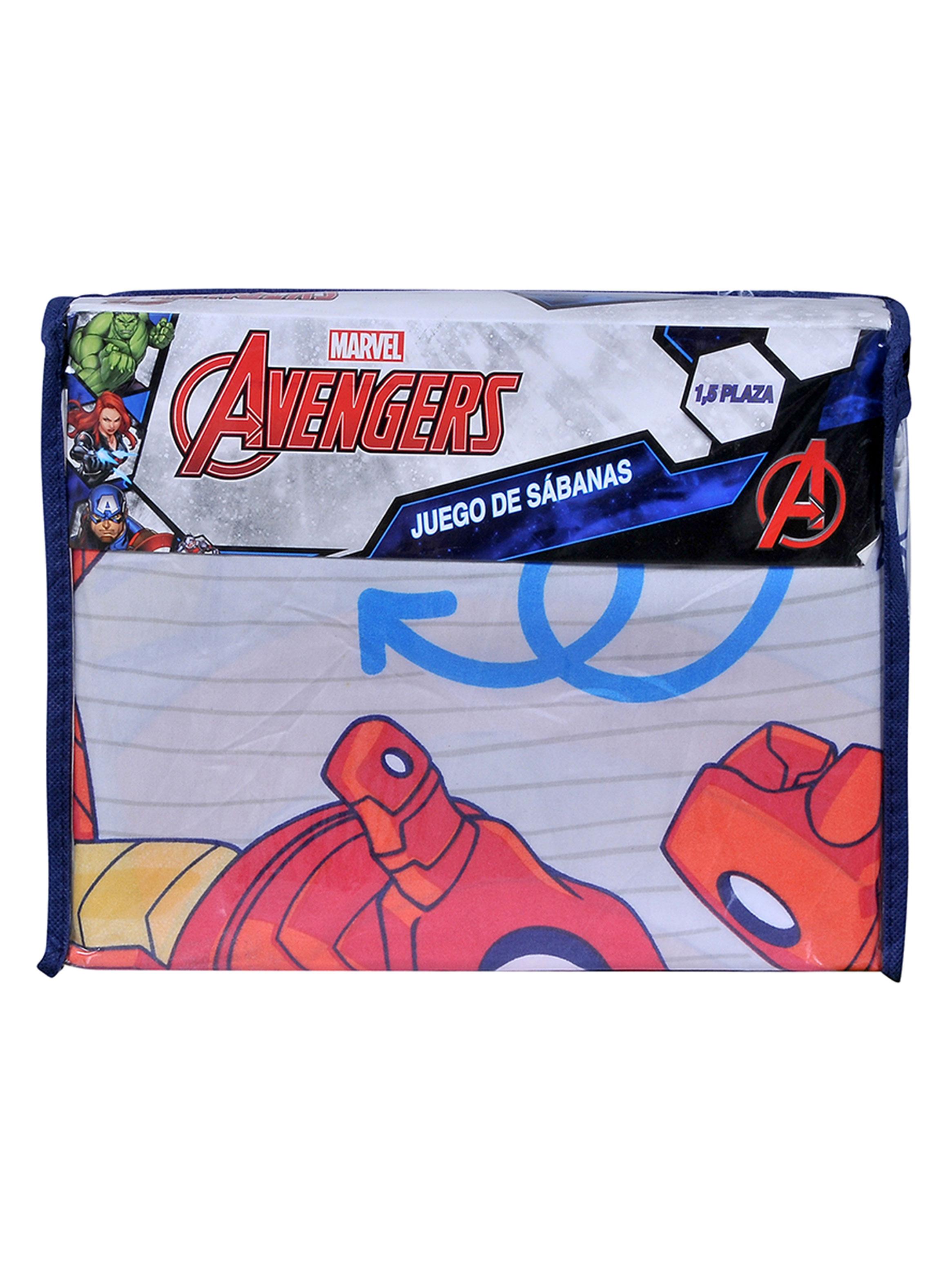 Sábana 1.5 Plazas Mf Single Avengers War-2