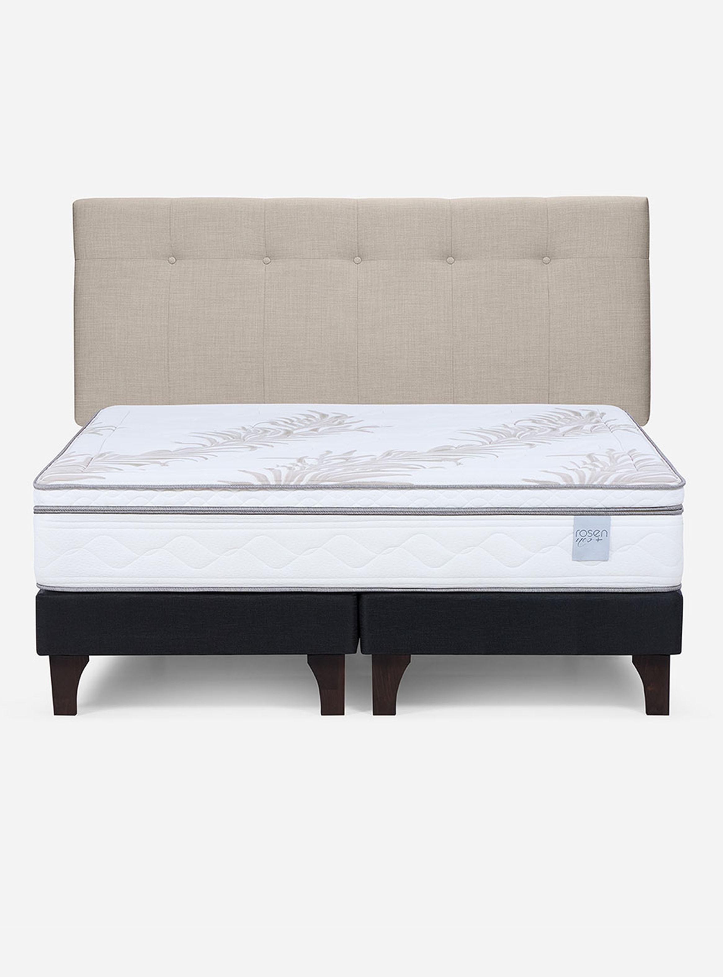 Cama King Neo Plus 1.80x2.00 BD + Respaldo N Bennet N-1