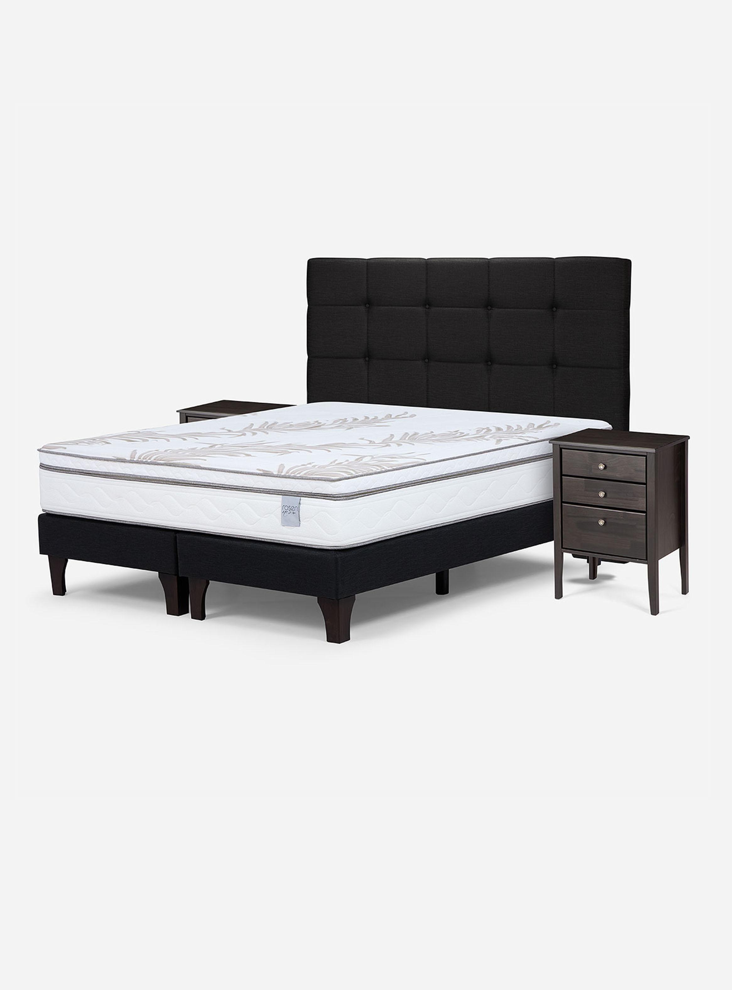 Cama 2 Plazas Neo Plus 1.50x2.00 BD + Muebles Issey Graf-0