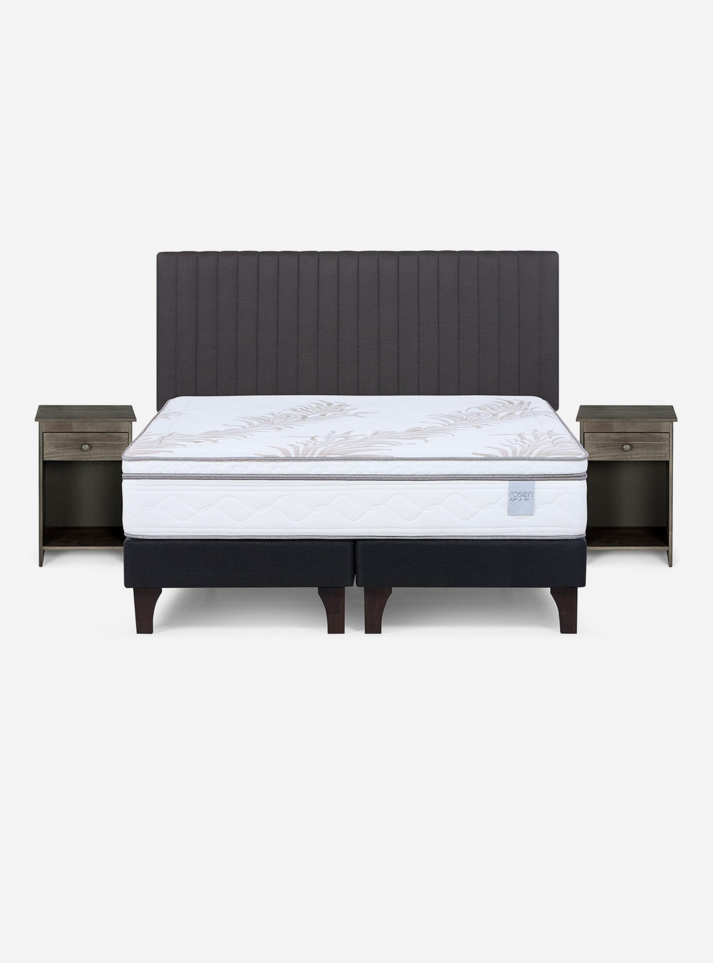 Cama 2 Plazas Neo Plus 1.50x2.00 BD + Muebles Lucio G-1