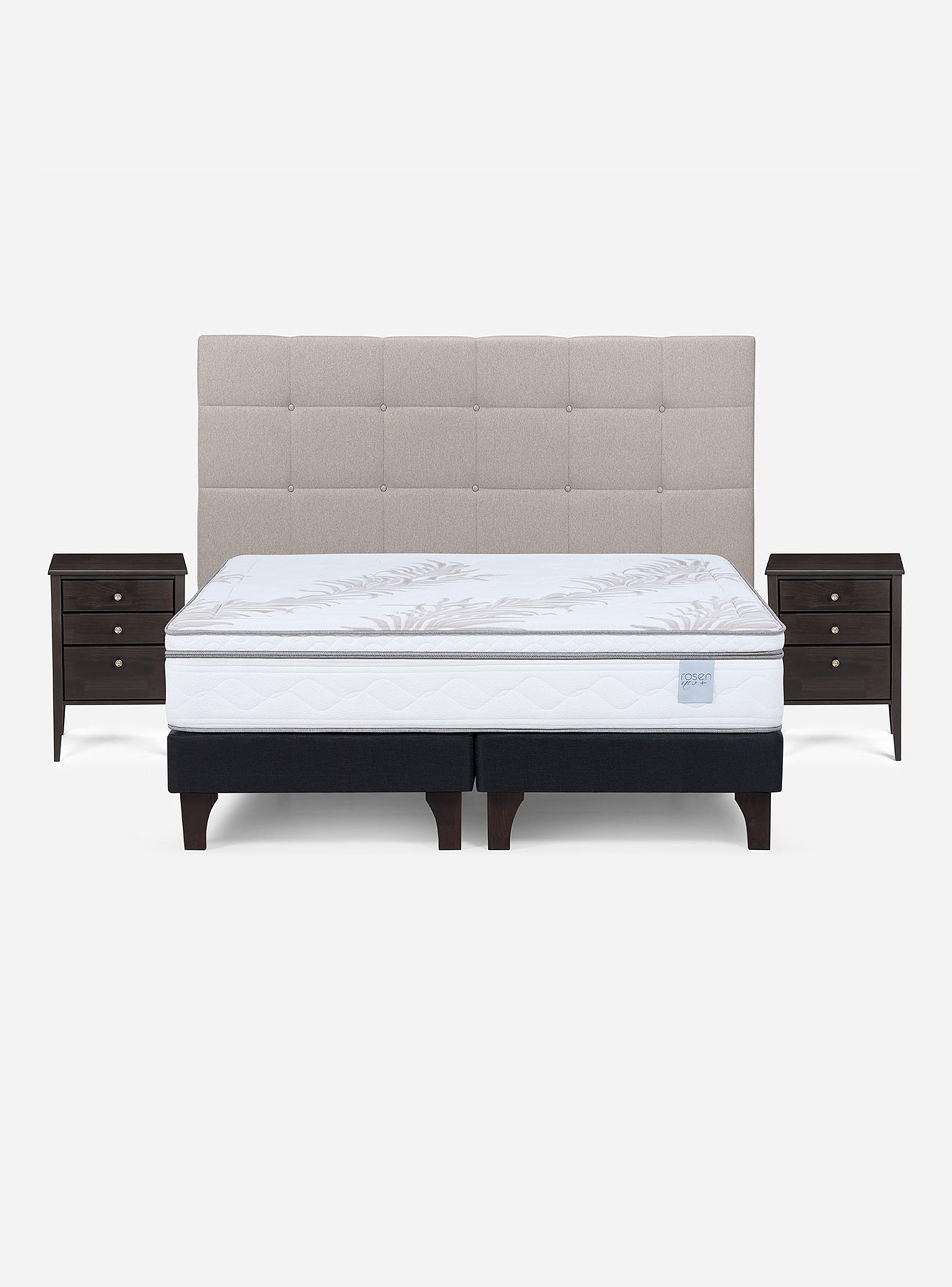 Cama Europea King Neo Plus 1.80x2.00 Issey Niebla-1