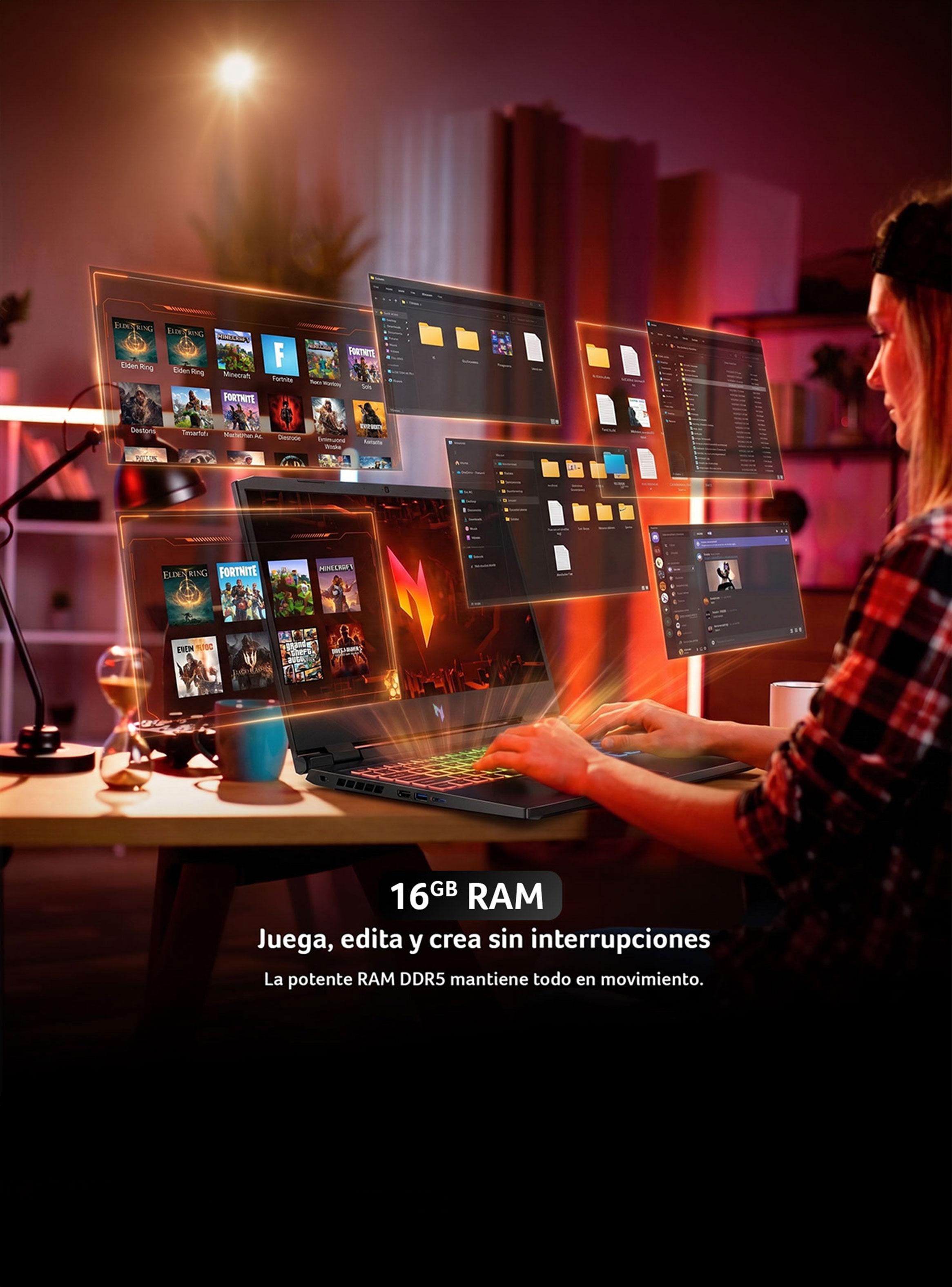 Notebook Gamer Nitro V15 ANV15-A31-R88H-2 AMD Ryzen 7 RTX5050 16GB RAM 512GB SSD 15.6'' FHD 165Hz-4