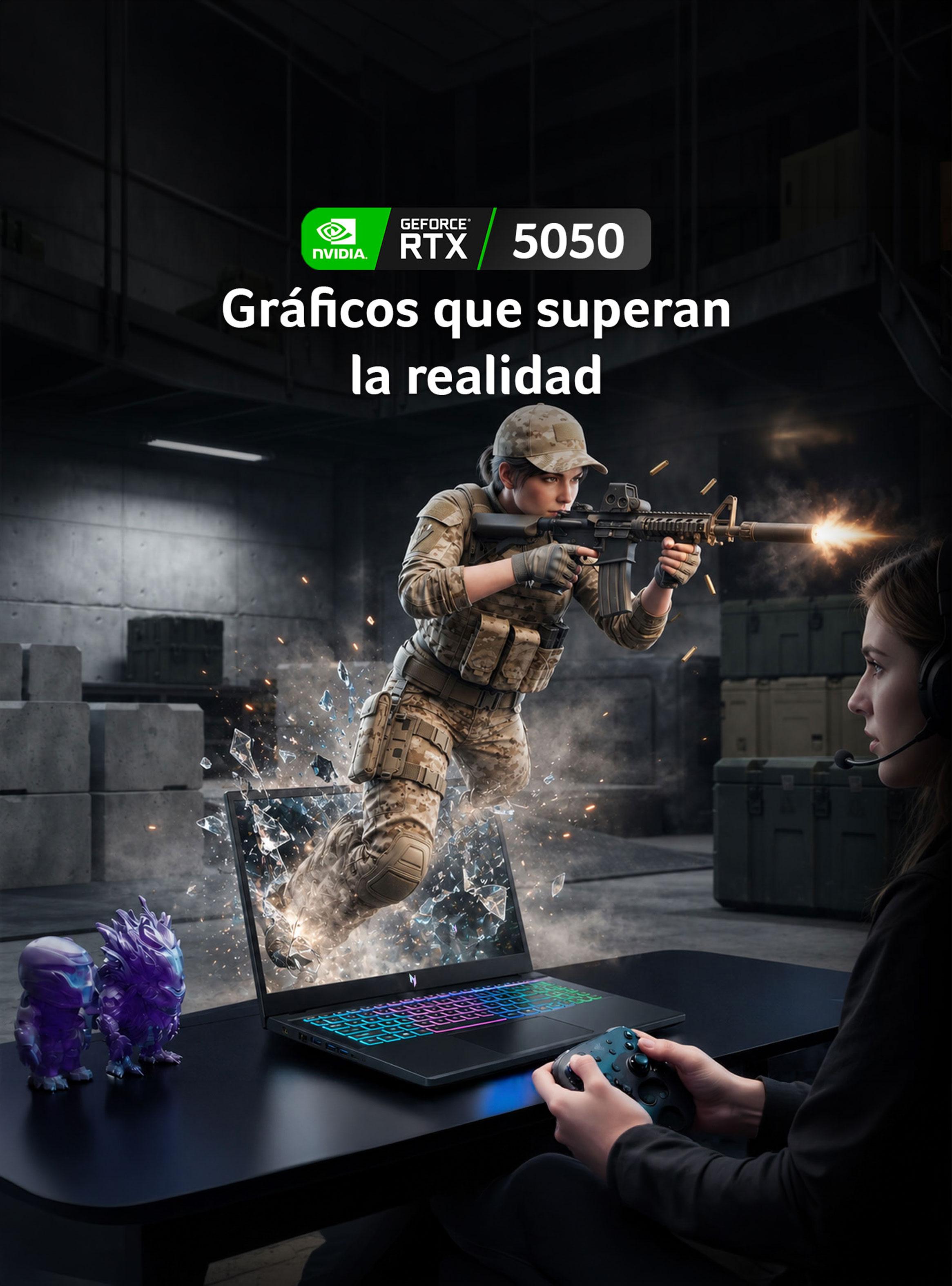 Notebook Gamer Nitro V15 ANV15-A31-R88H-2 AMD Ryzen 7 RTX5050 16GB RAM 512GB SSD 15.6'' FHD 165Hz-2