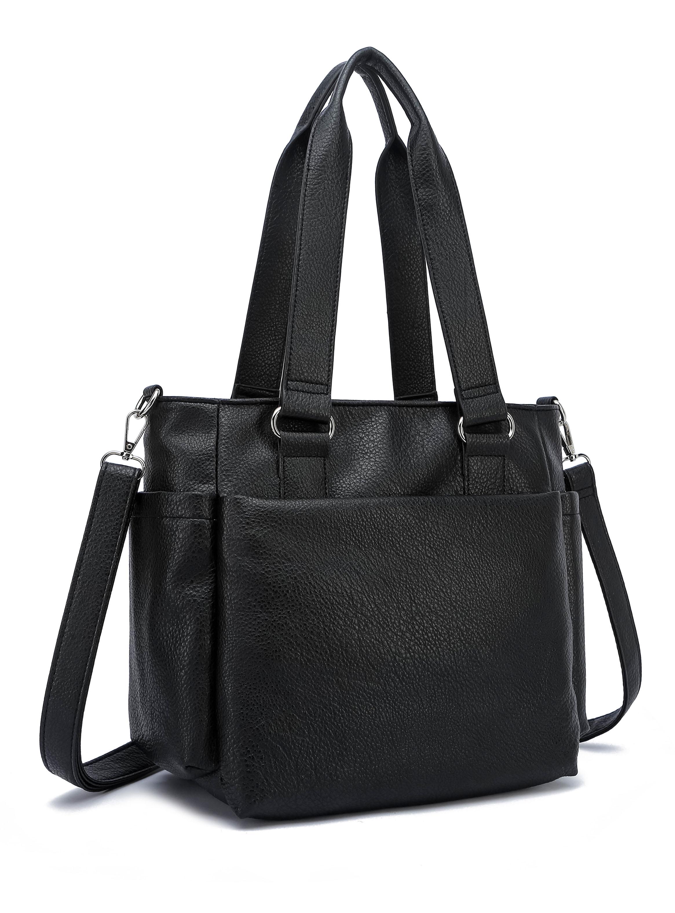Cartera de Hombro Minimalista Lotus Negro-2