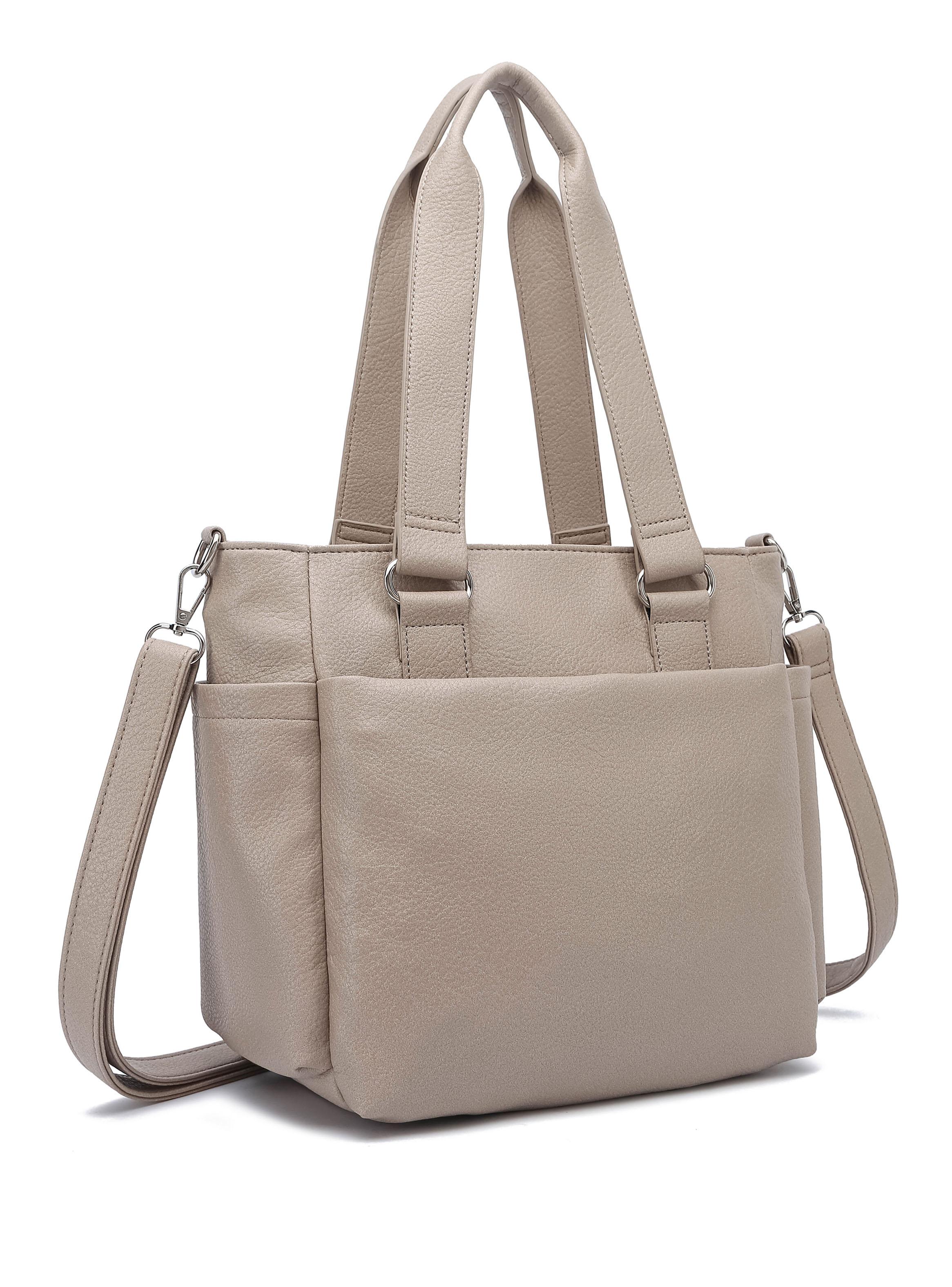Cartera de Hombro Minimalista Lotus Beige-2