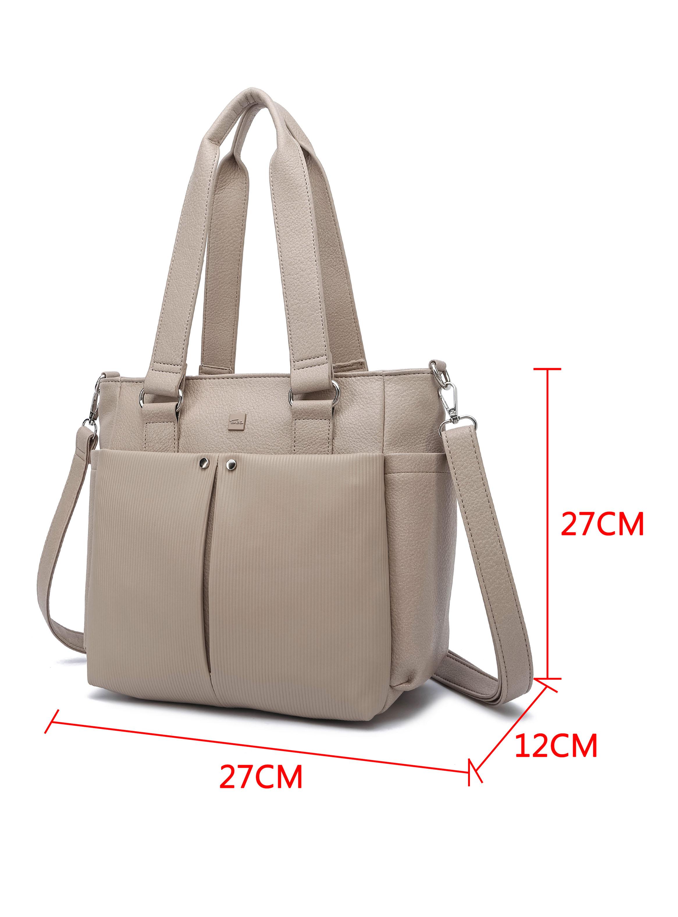 Cartera de Hombro Minimalista Lotus Beige-1