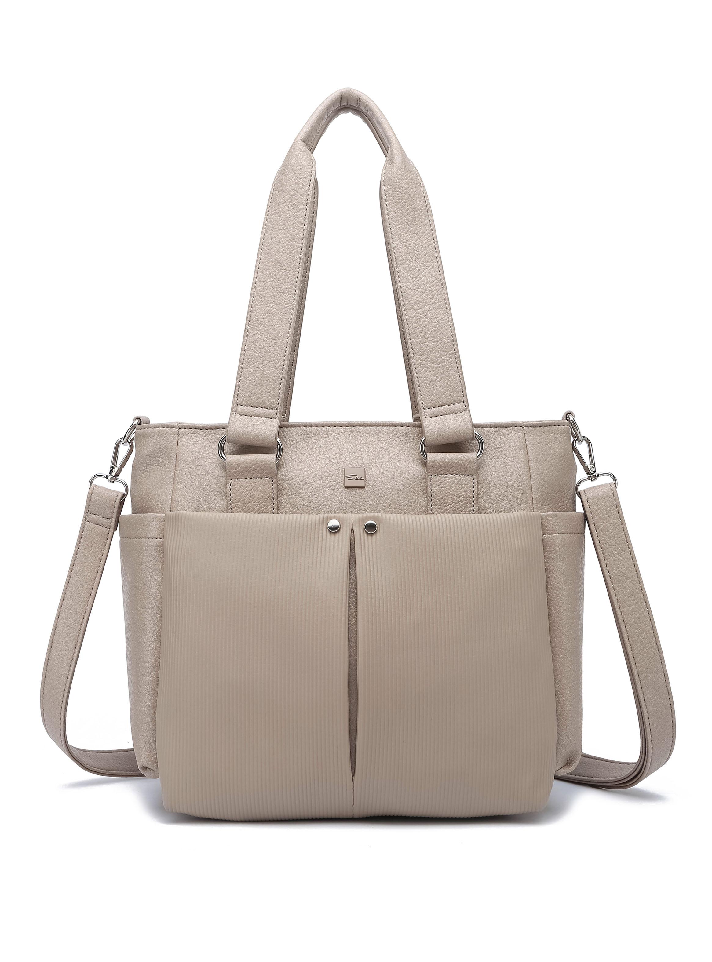 Cartera de Hombro Minimalista Lotus Beige-0
