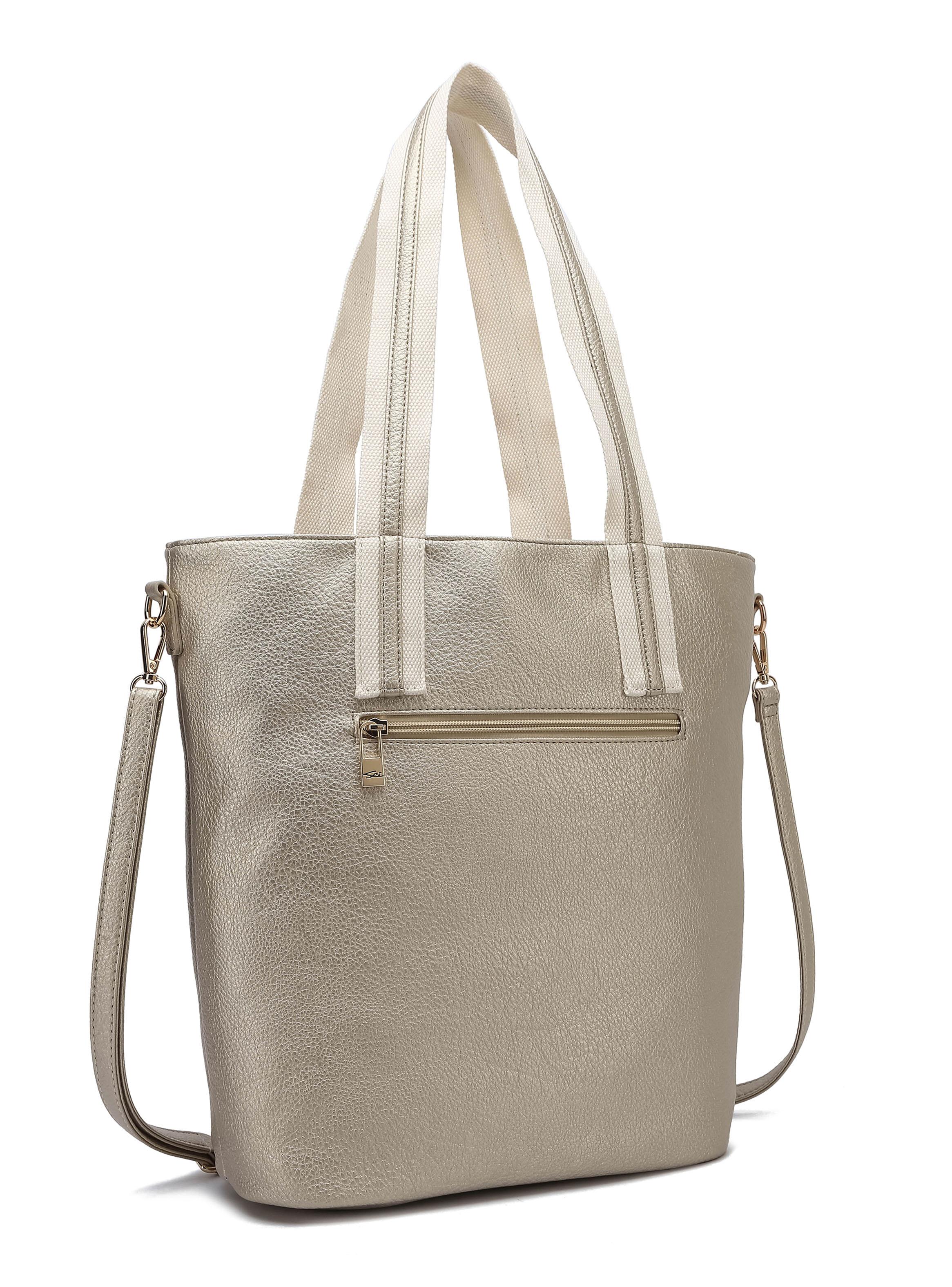 Bolso Laptop Bicolor Nénuphar Dorado-2