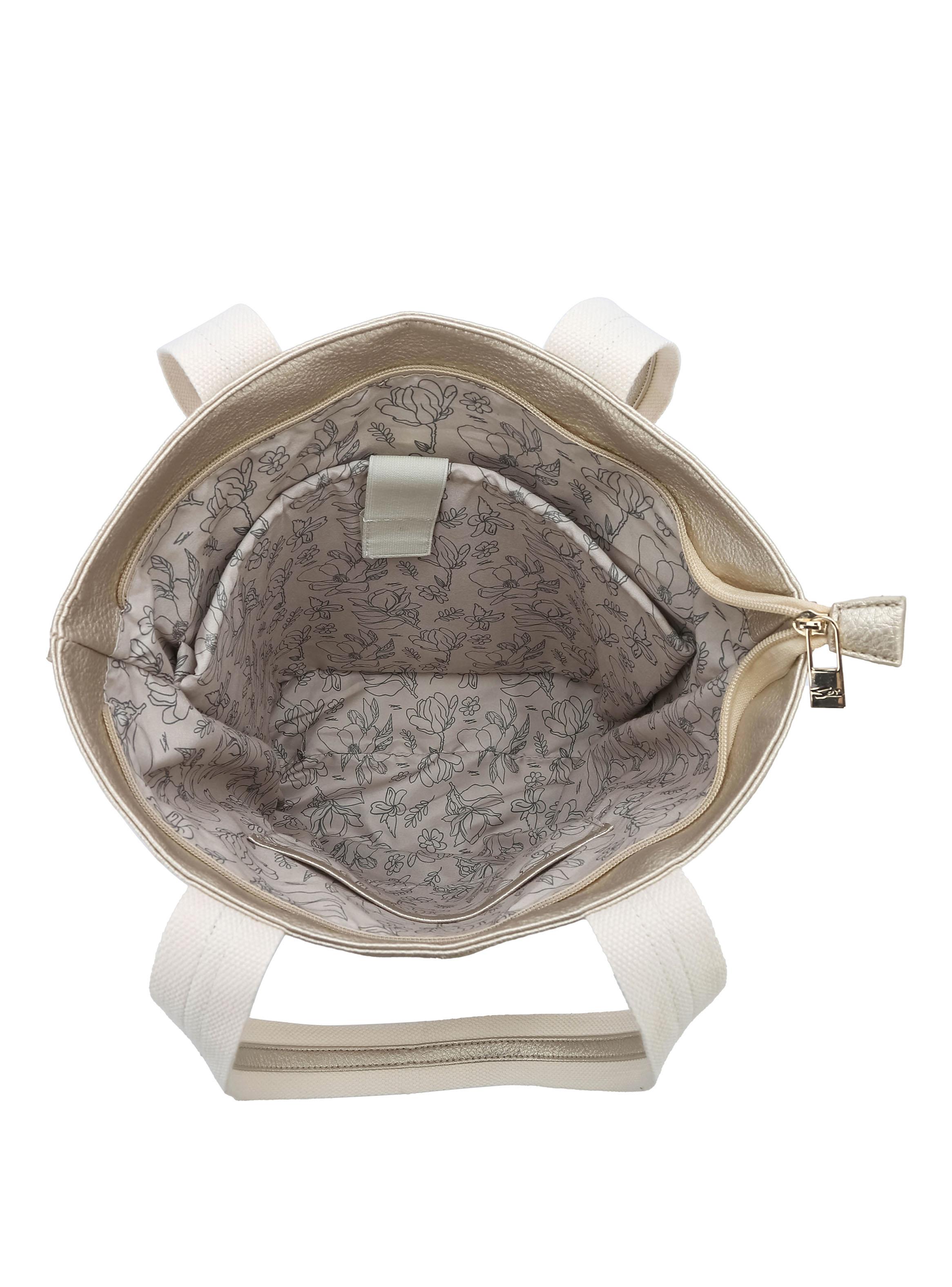 Bolso Laptop Bicolor Nénuphar Dorado-3