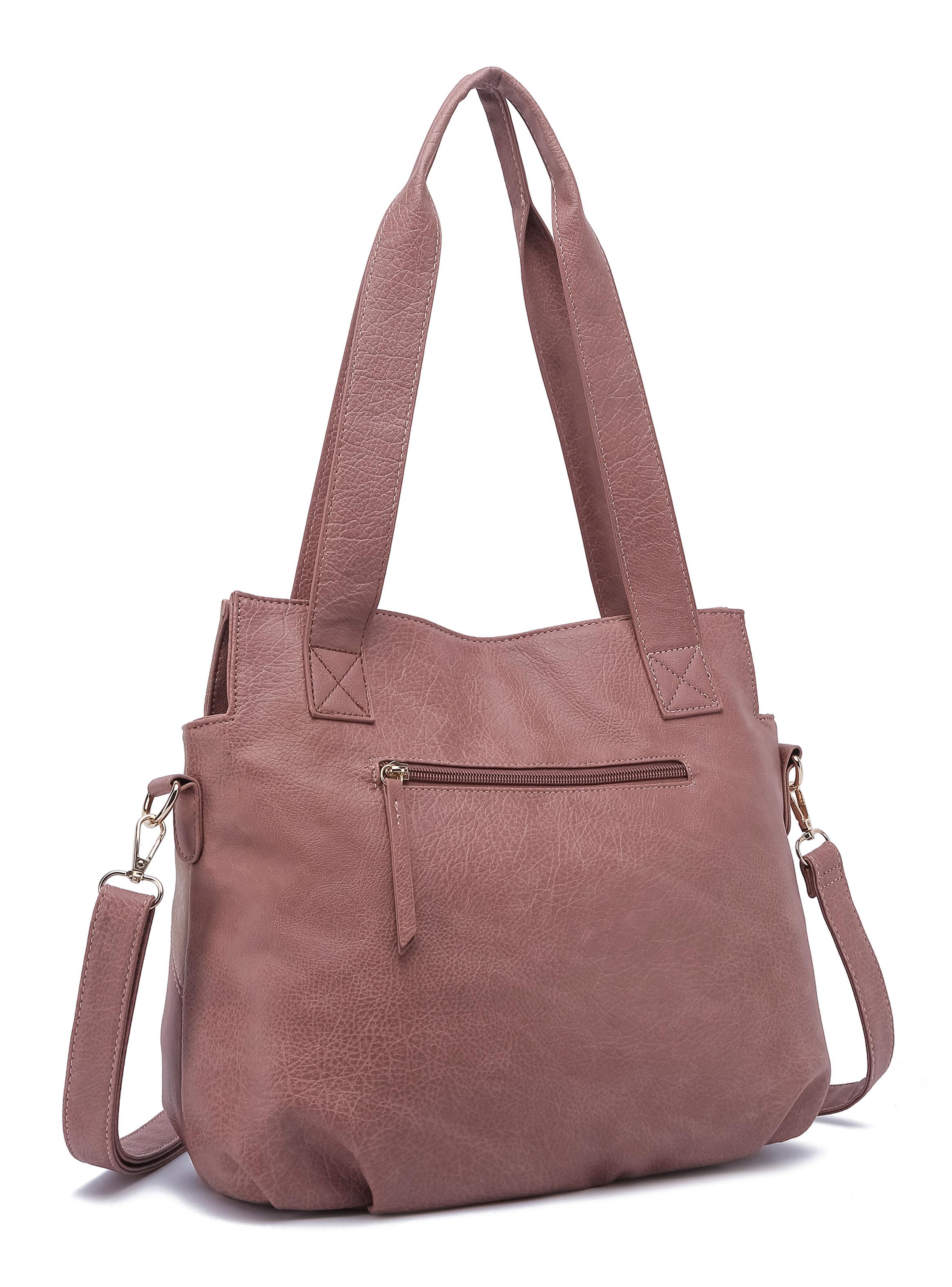 Cartera de Hombro Patchwork Zinnia Beige-2