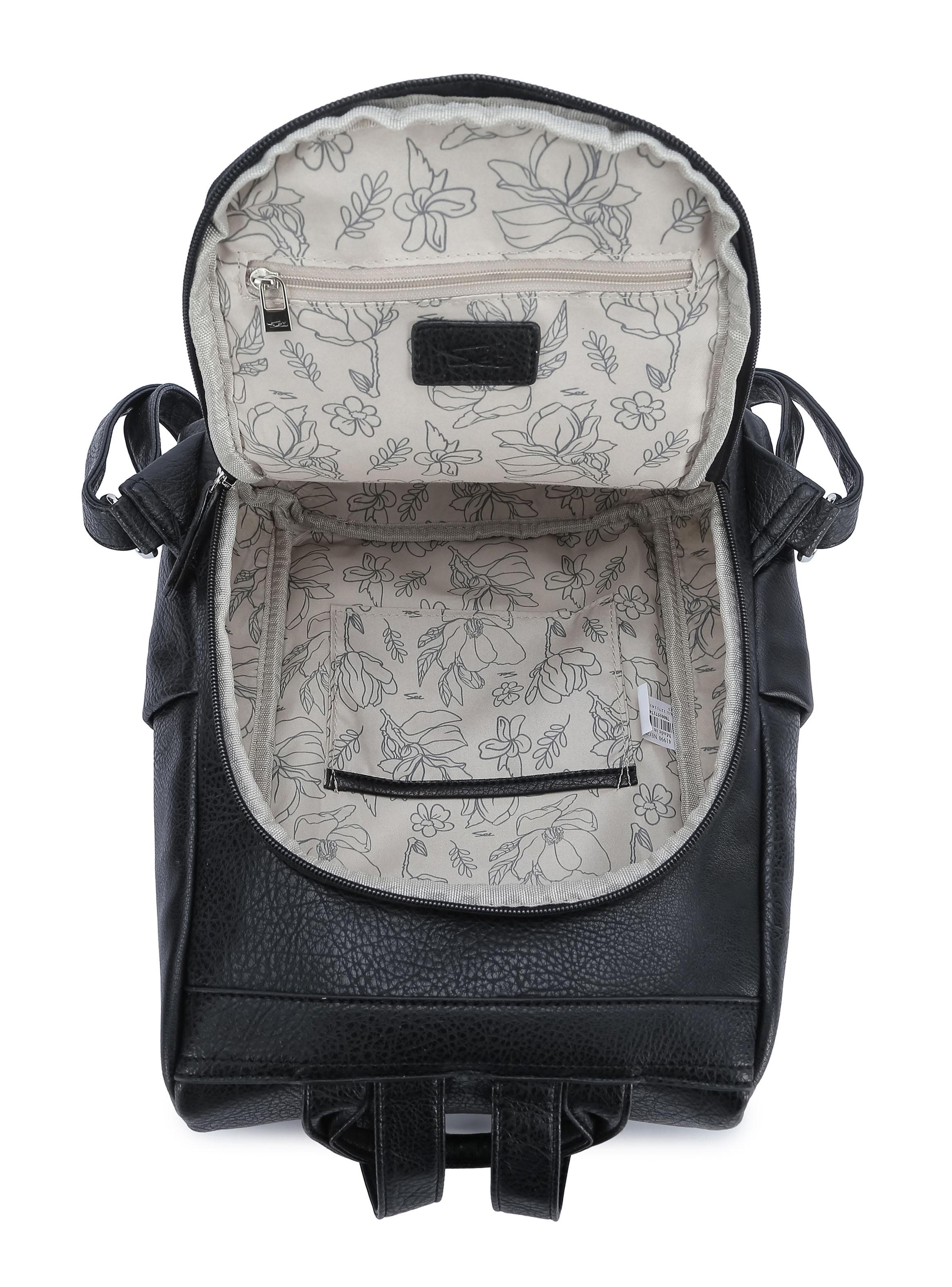 Mochila Urbana Patchwork Pansy Negro-3