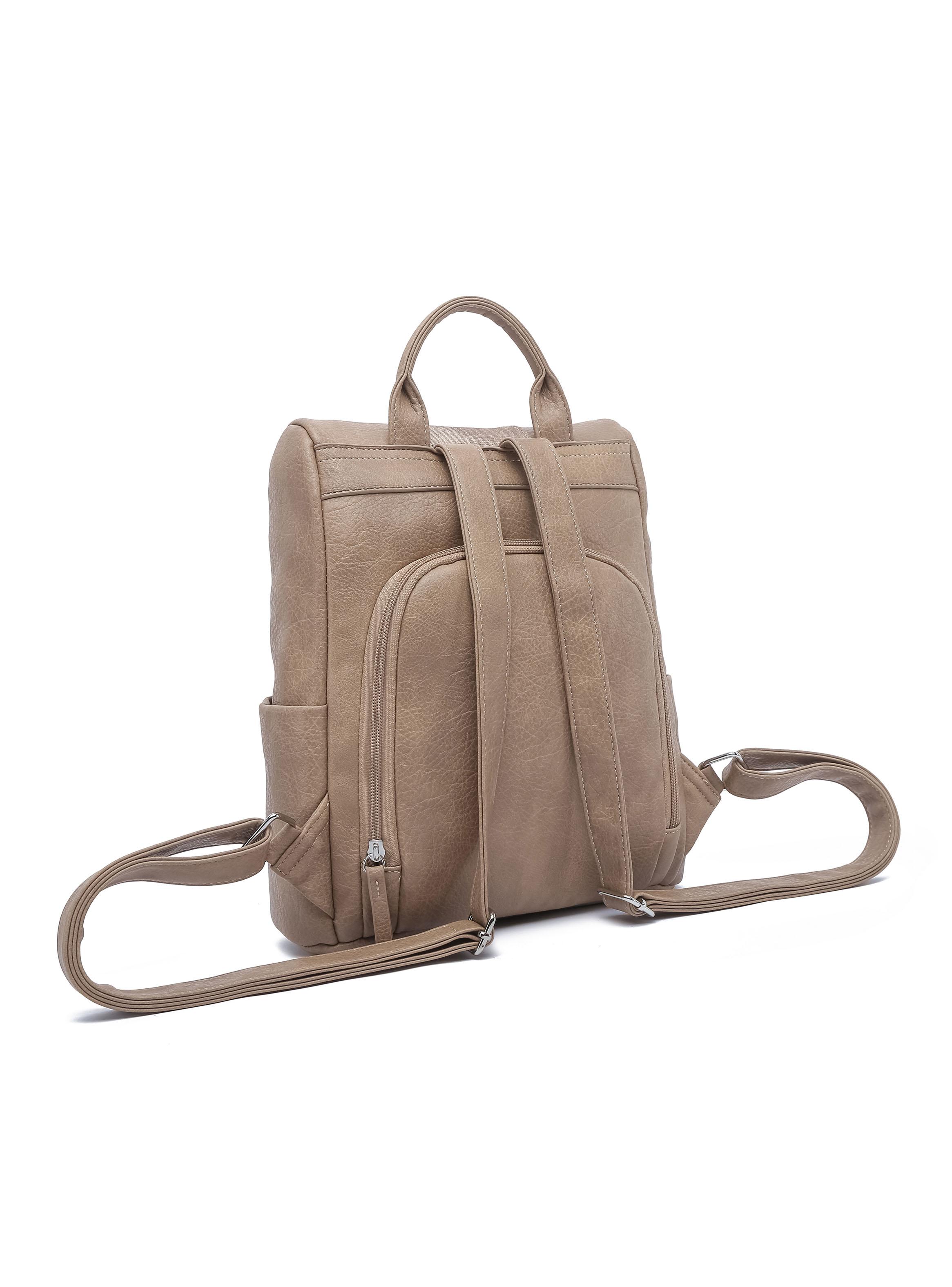 Mochila Urbana Patchwork Pansy Beige-2