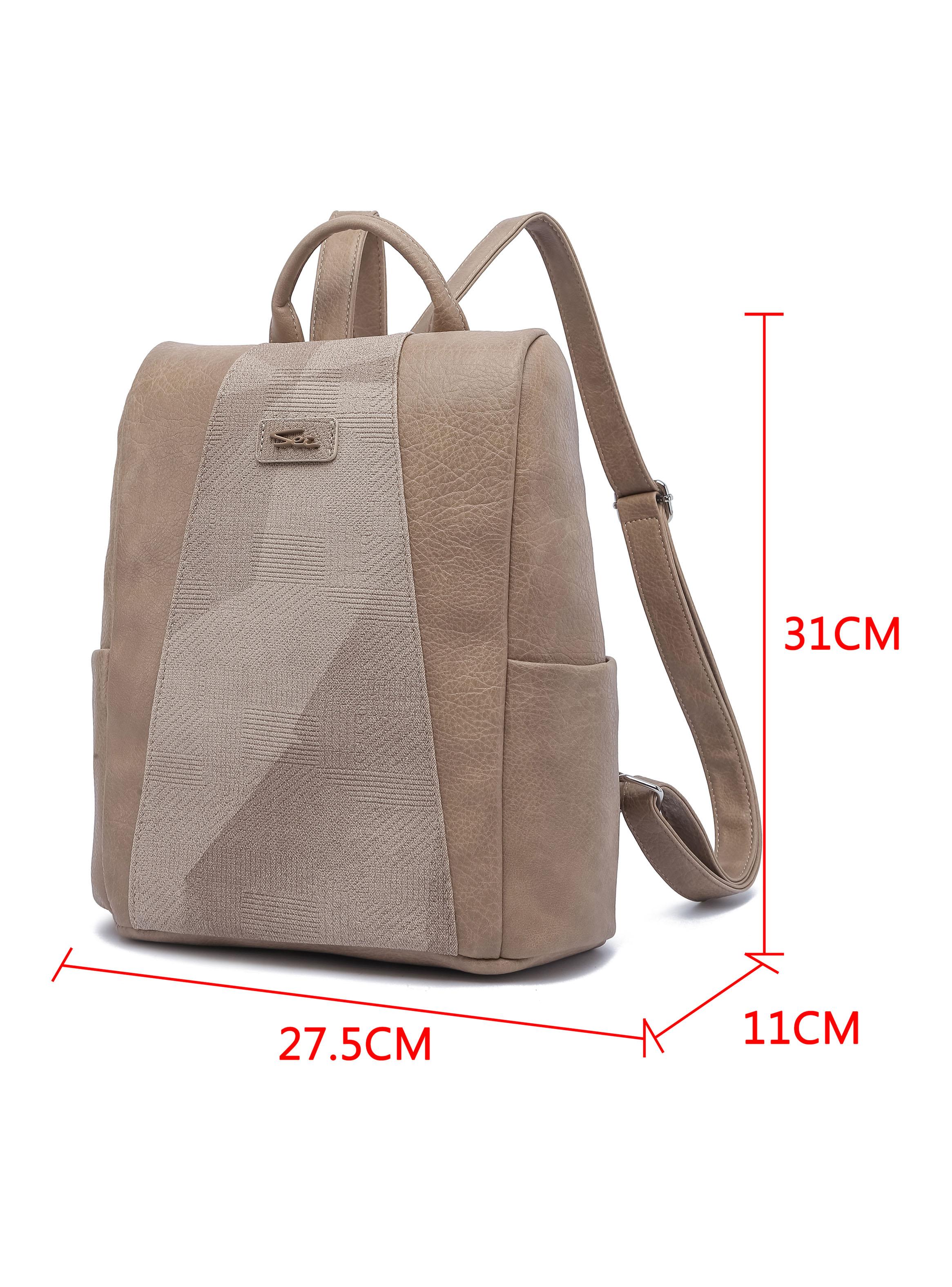 Mochila Urbana Patchwork Pansy Beige-1