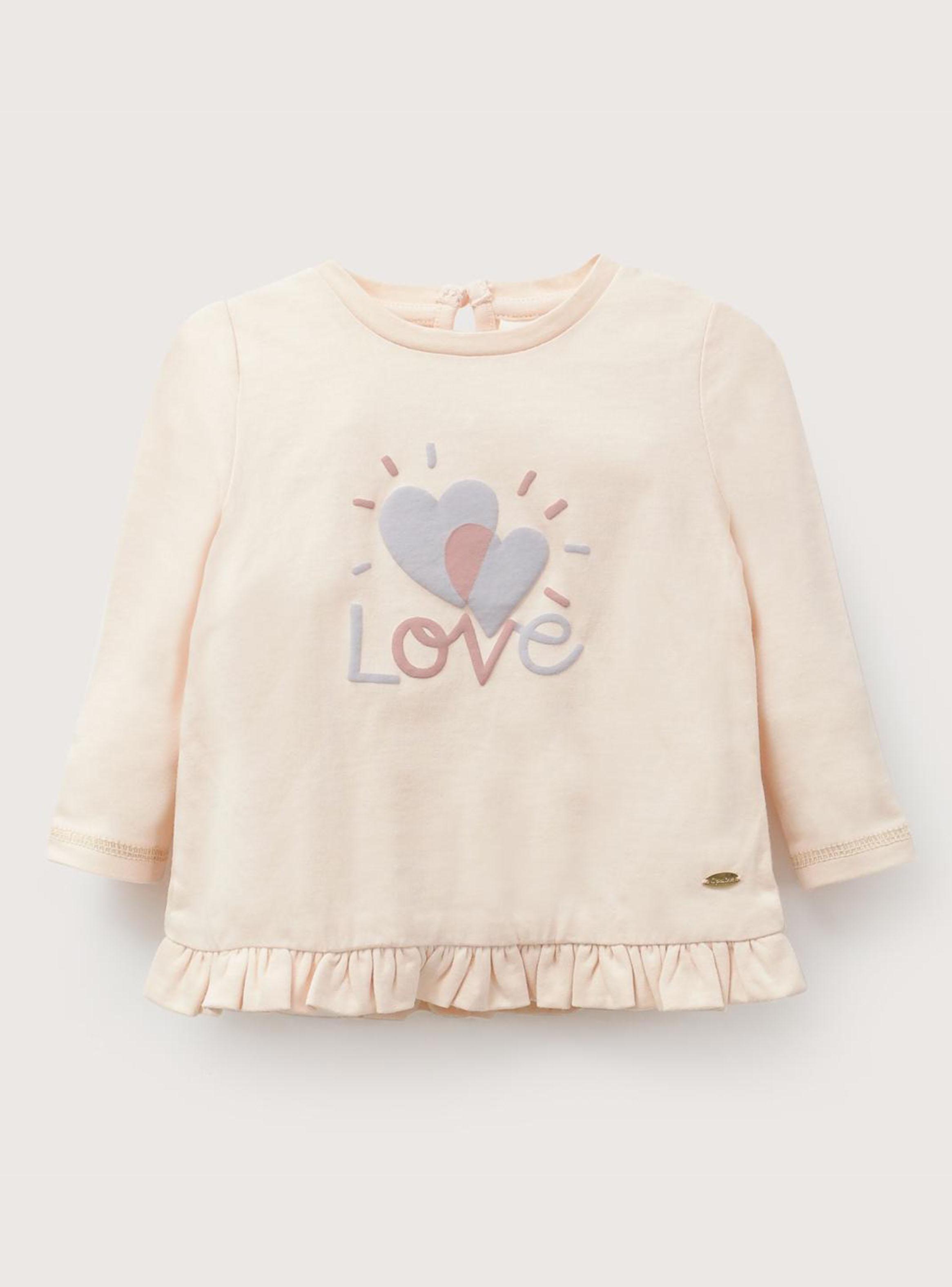 Polera Estampado con Vuelo en Ruedo Niña-0