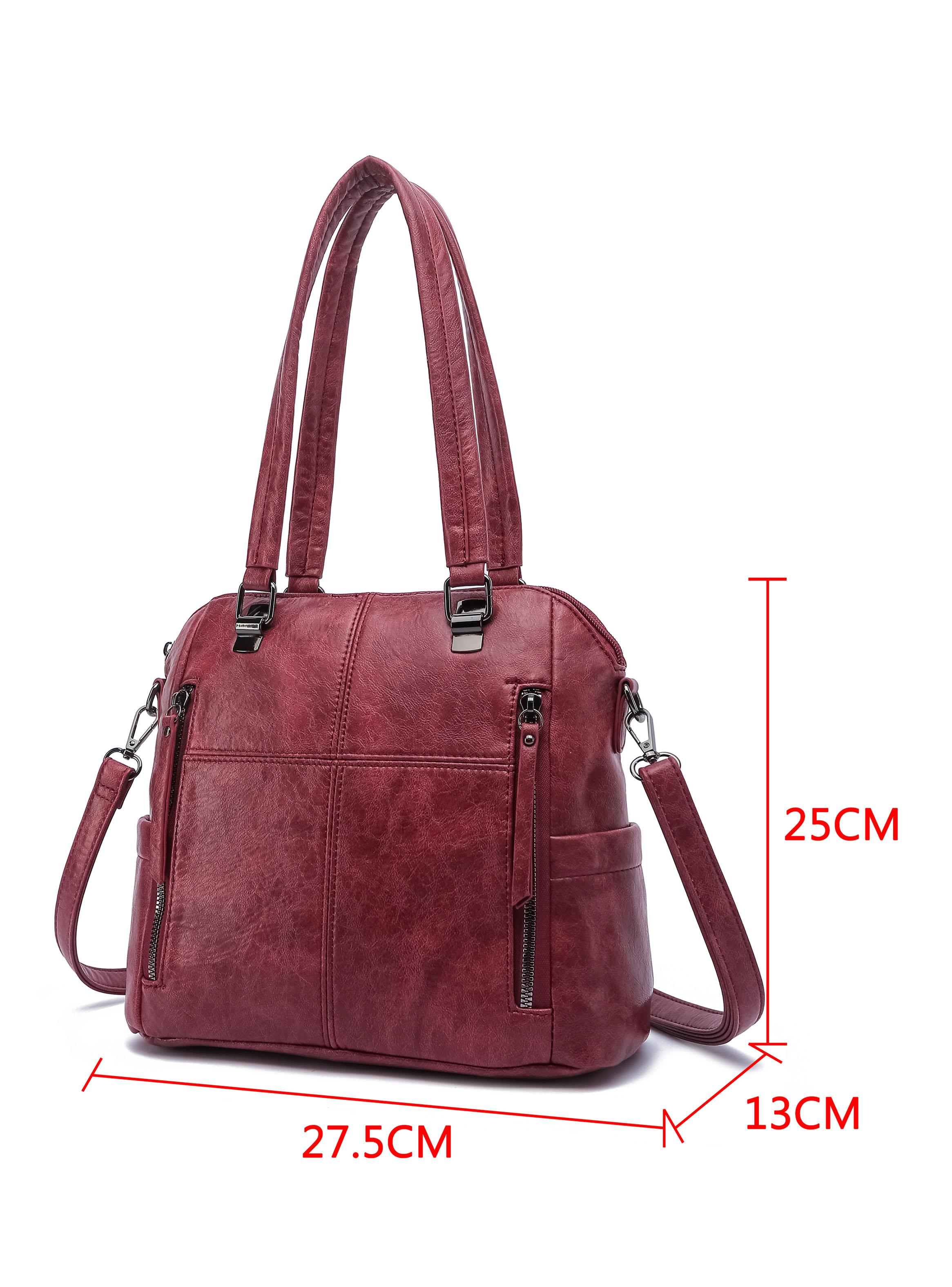 Cartera de Hombro Minimalista Pivoine Rojo-1