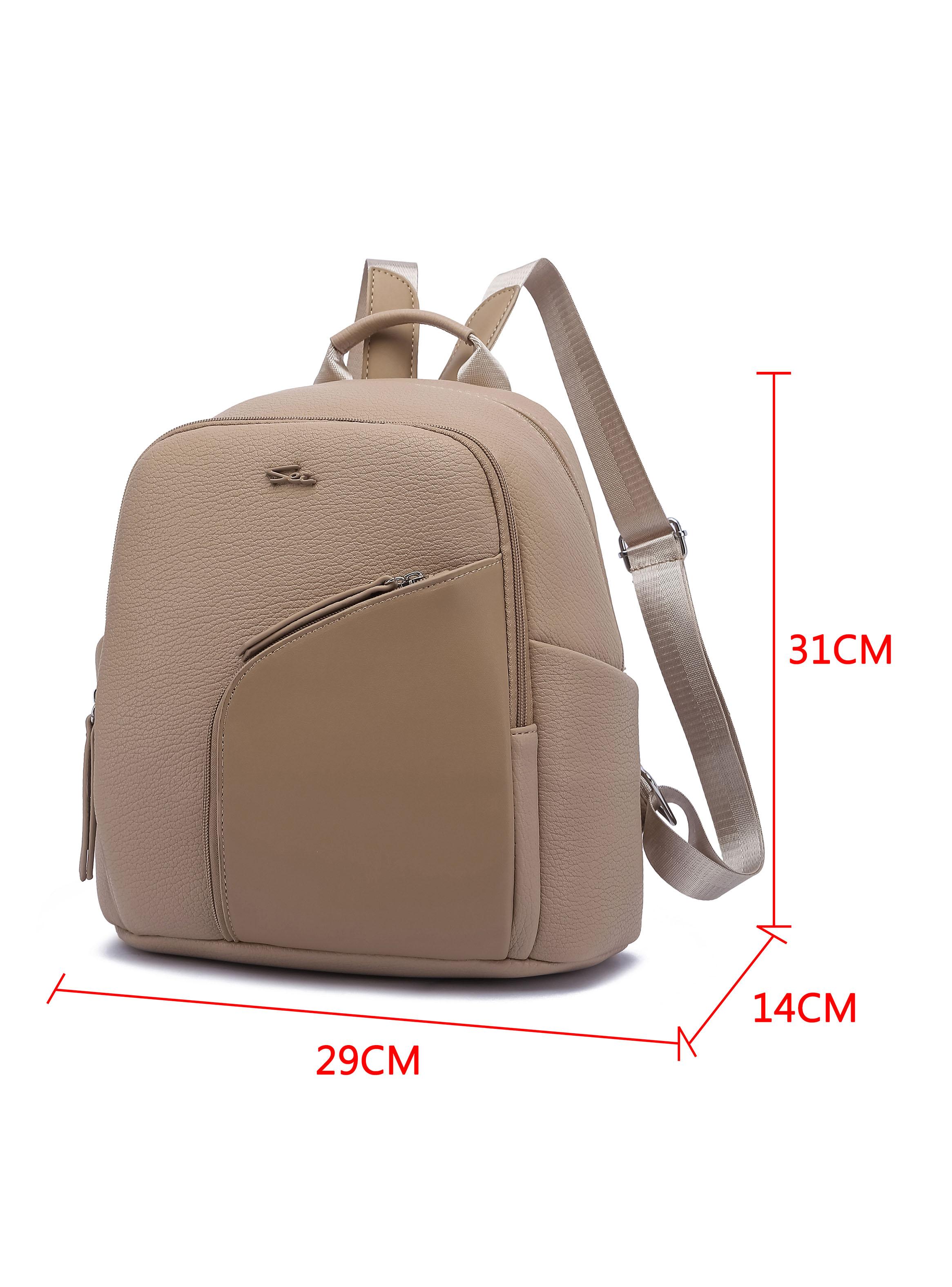 Mochila Urbana Minimalista Saule Beige-1