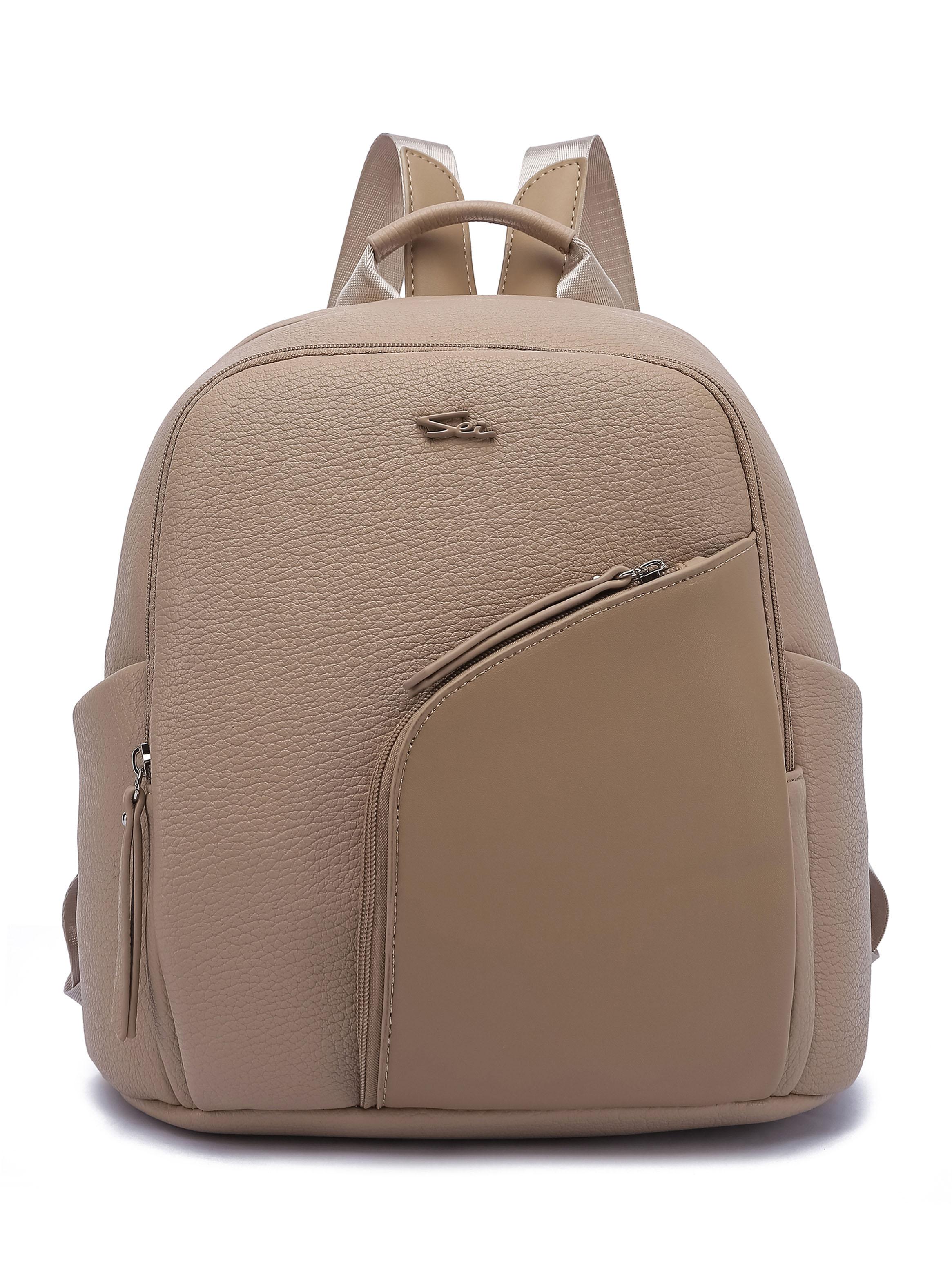 Mochila Urbana Minimalista Saule Beige-0