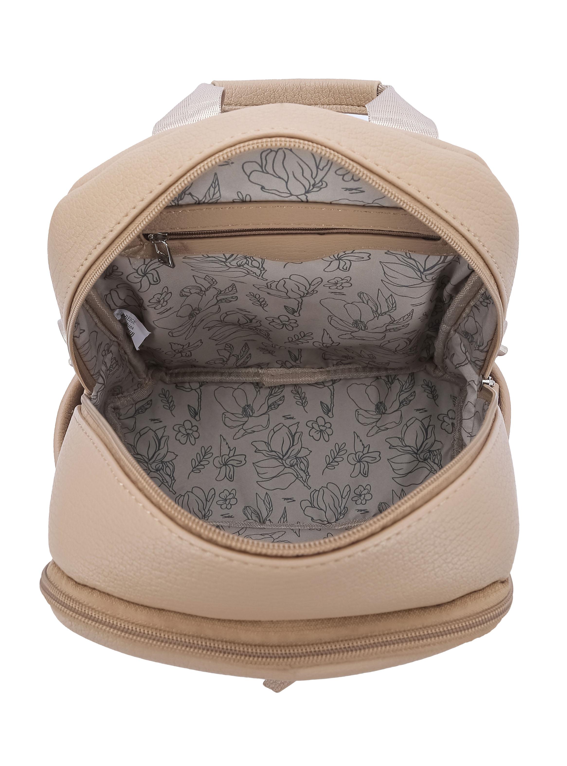 Mochila Urbana Minimalista Saule Beige-3